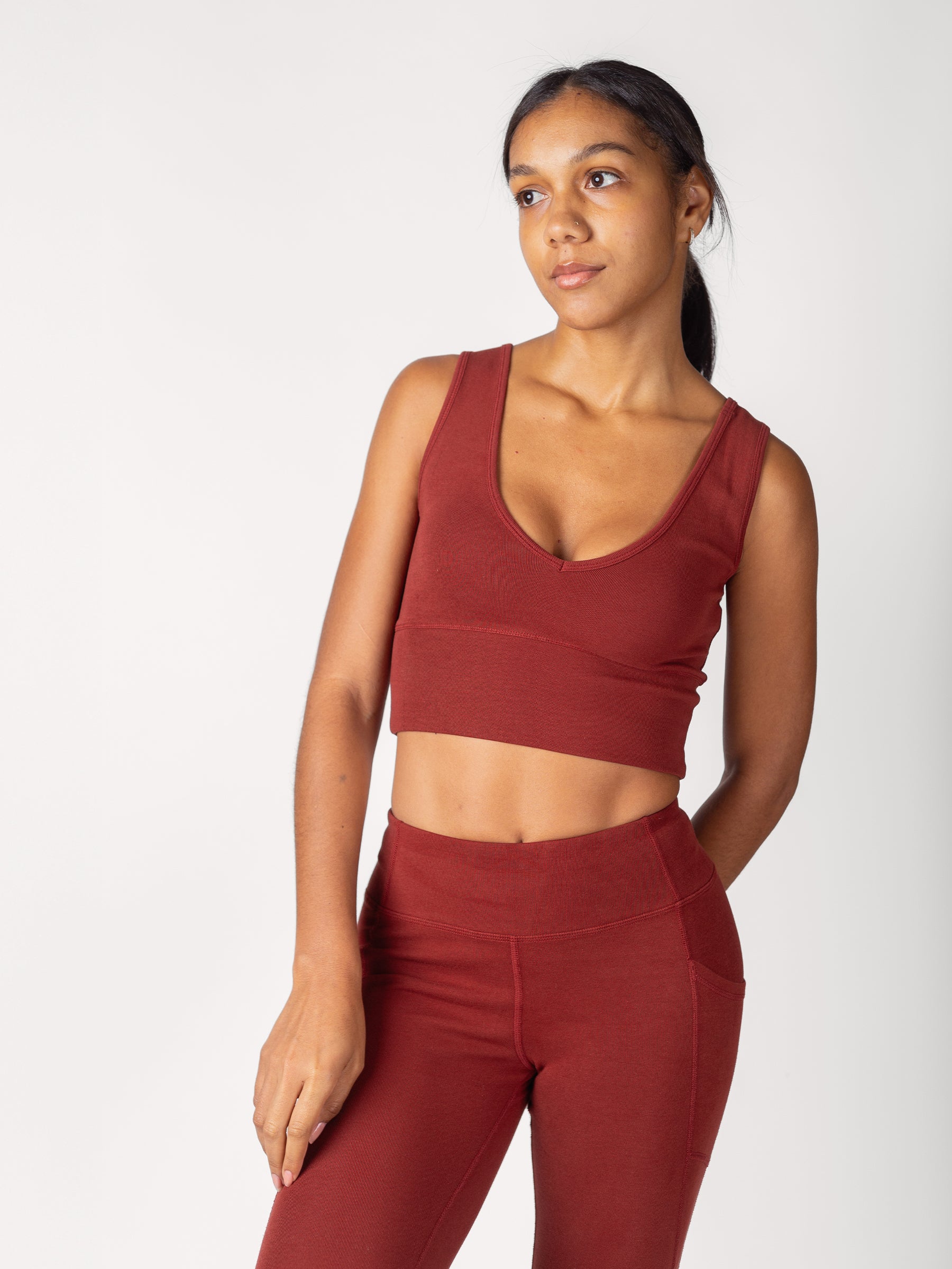PlantTec™ Organic Reversible Crop Tank | Redwood