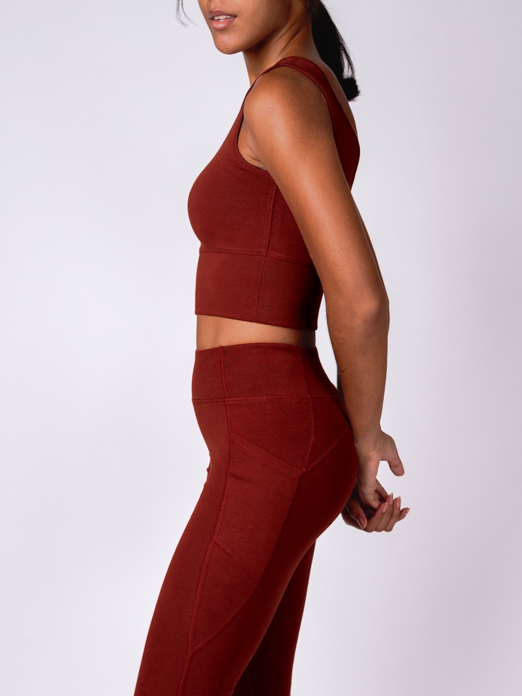 PlantTec™ Organic Reversible Tank | Redwood, a Organic Activewear by Happy Earth Apparel