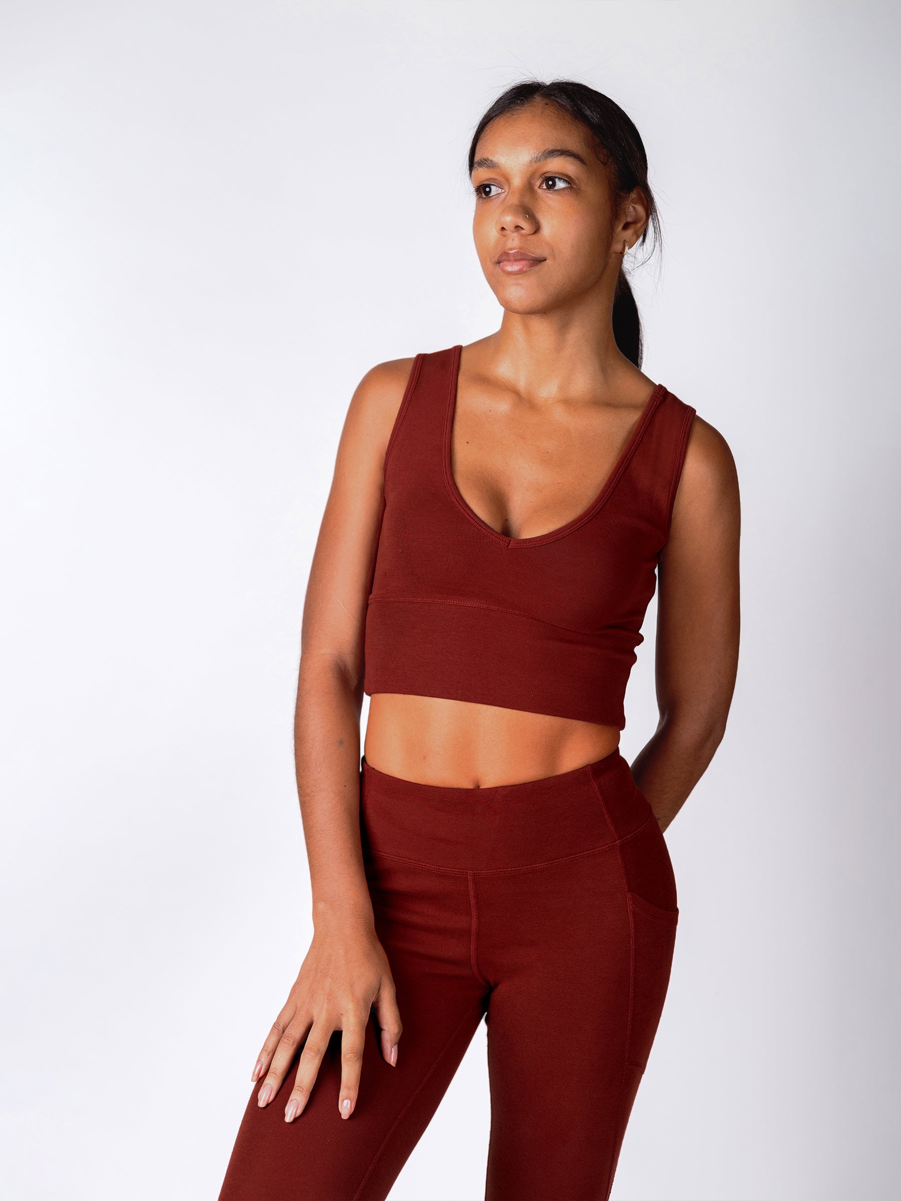 PlantTec™ Organic Reversible Tank | Redwood, a Organic Activewear by Happy Earth Apparel