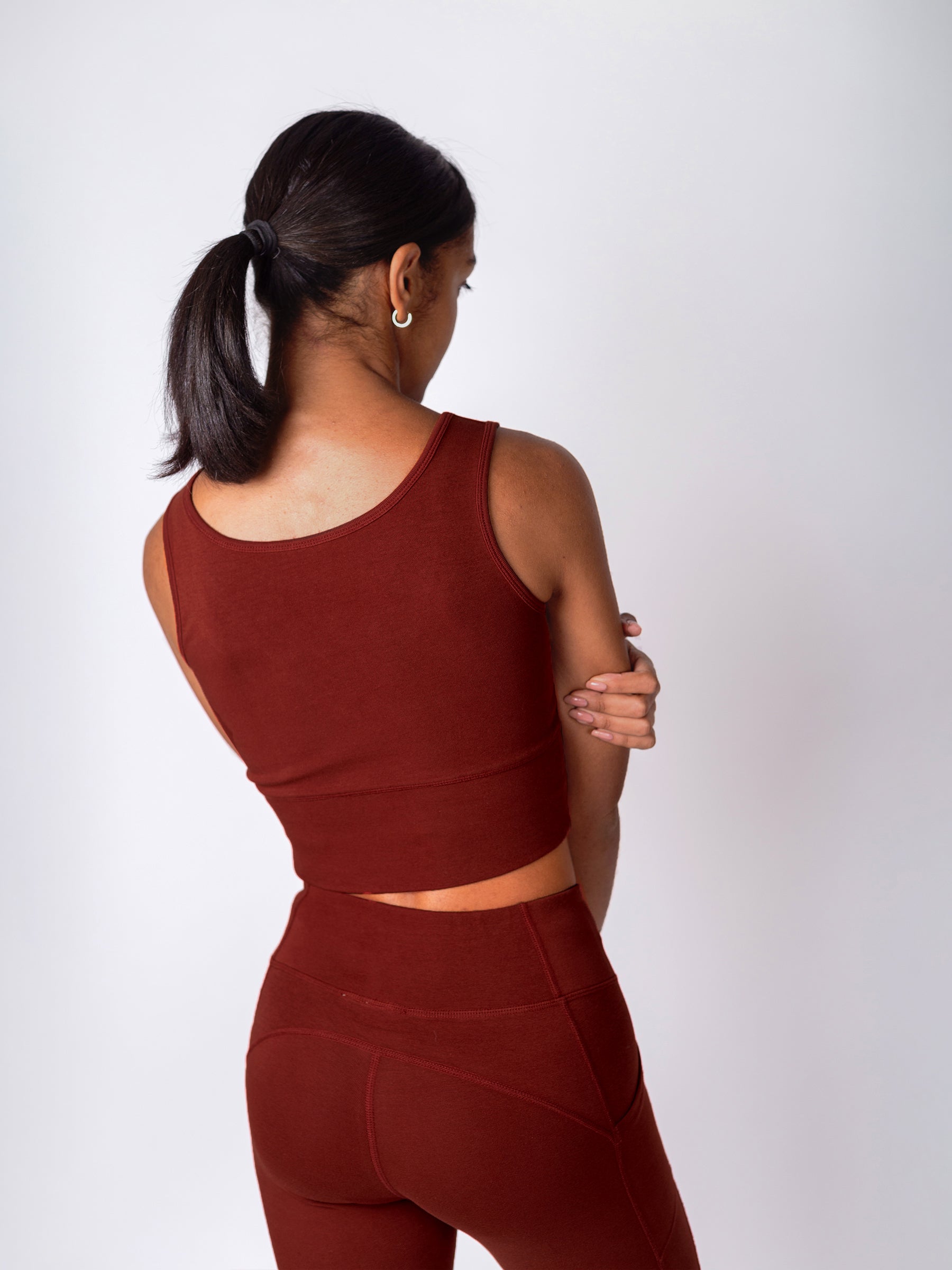 PlantTec™ Organic Reversible Tank | Redwood, a Organic Activewear by Happy Earth Apparel