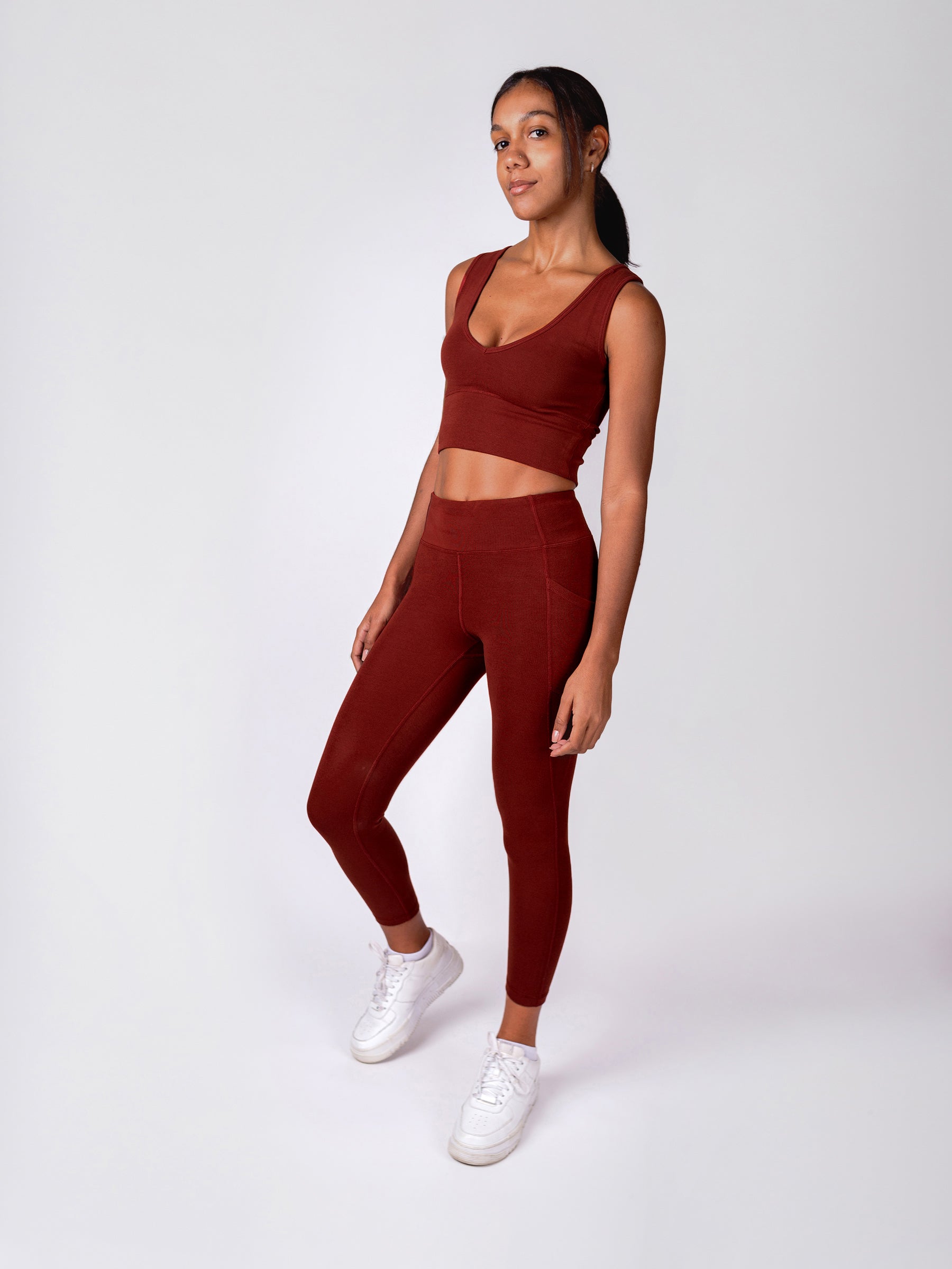 PlantTec™ Organic Leggings | Redwood, a Organic Activewear by Happy Earth Apparel