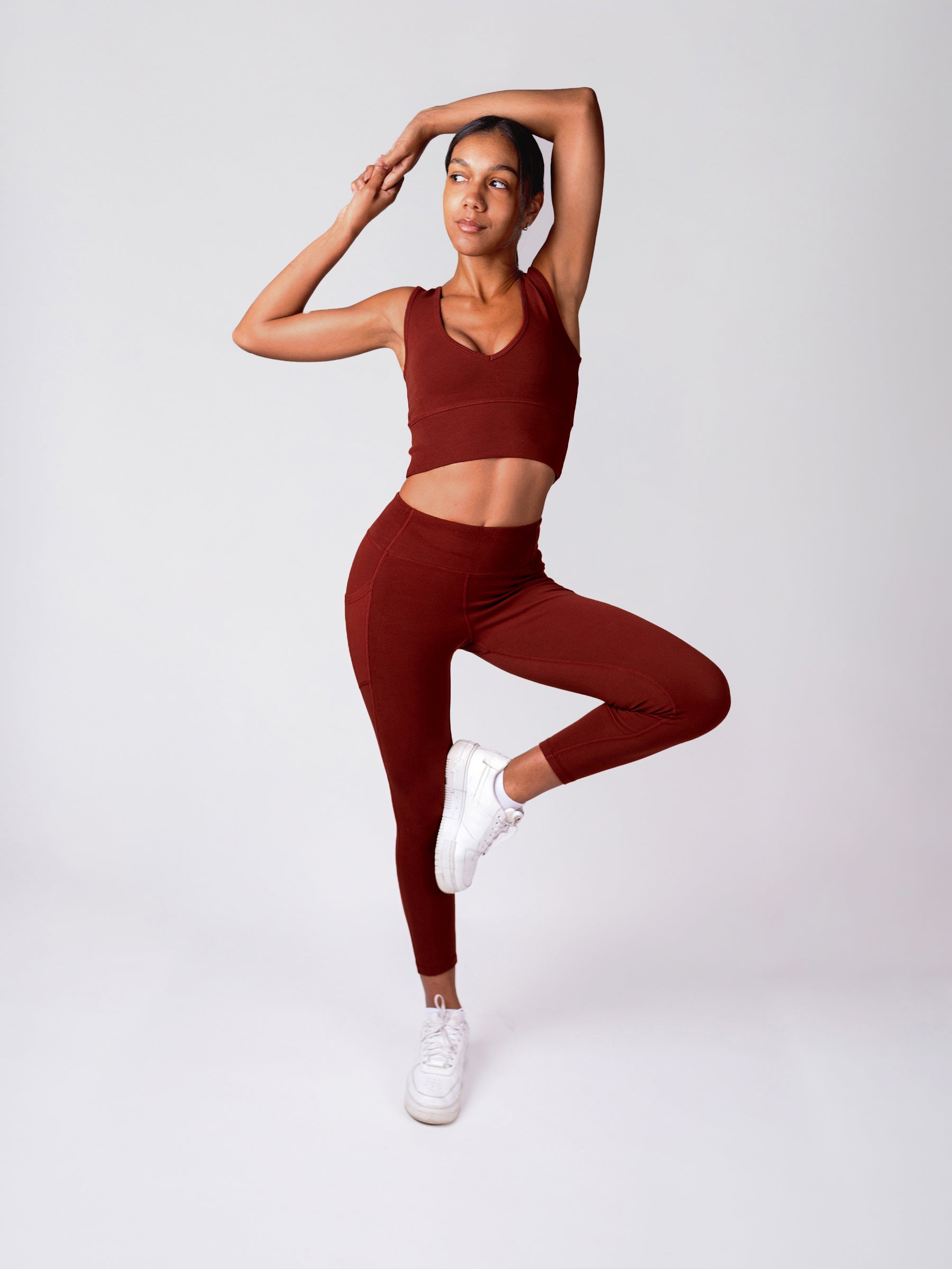 PlantTec™ Organic Reversible Tank | Redwood, a Organic Activewear by Happy Earth Apparel