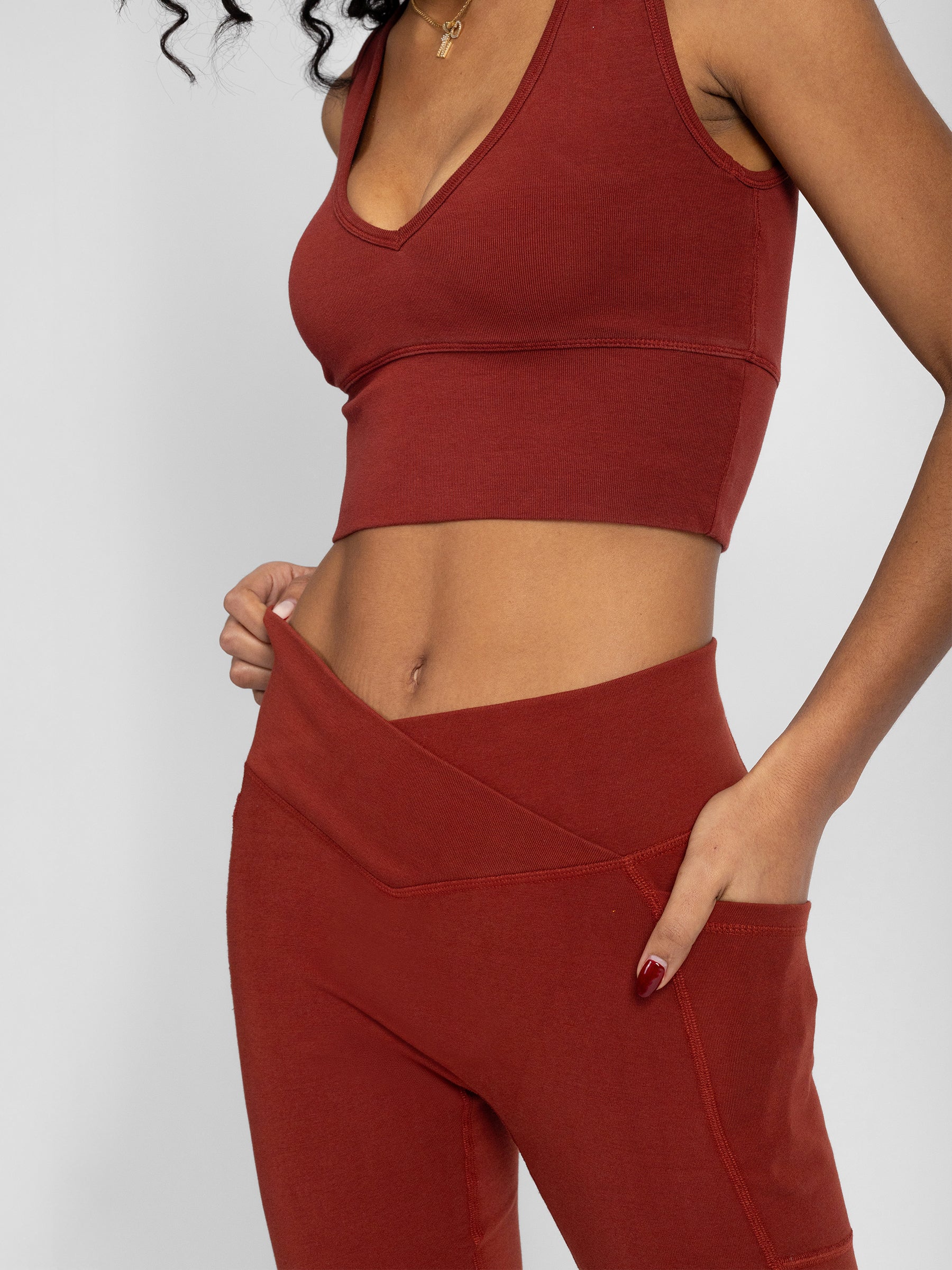 PlantTec™ Organic Seamless Leggings | Redwood