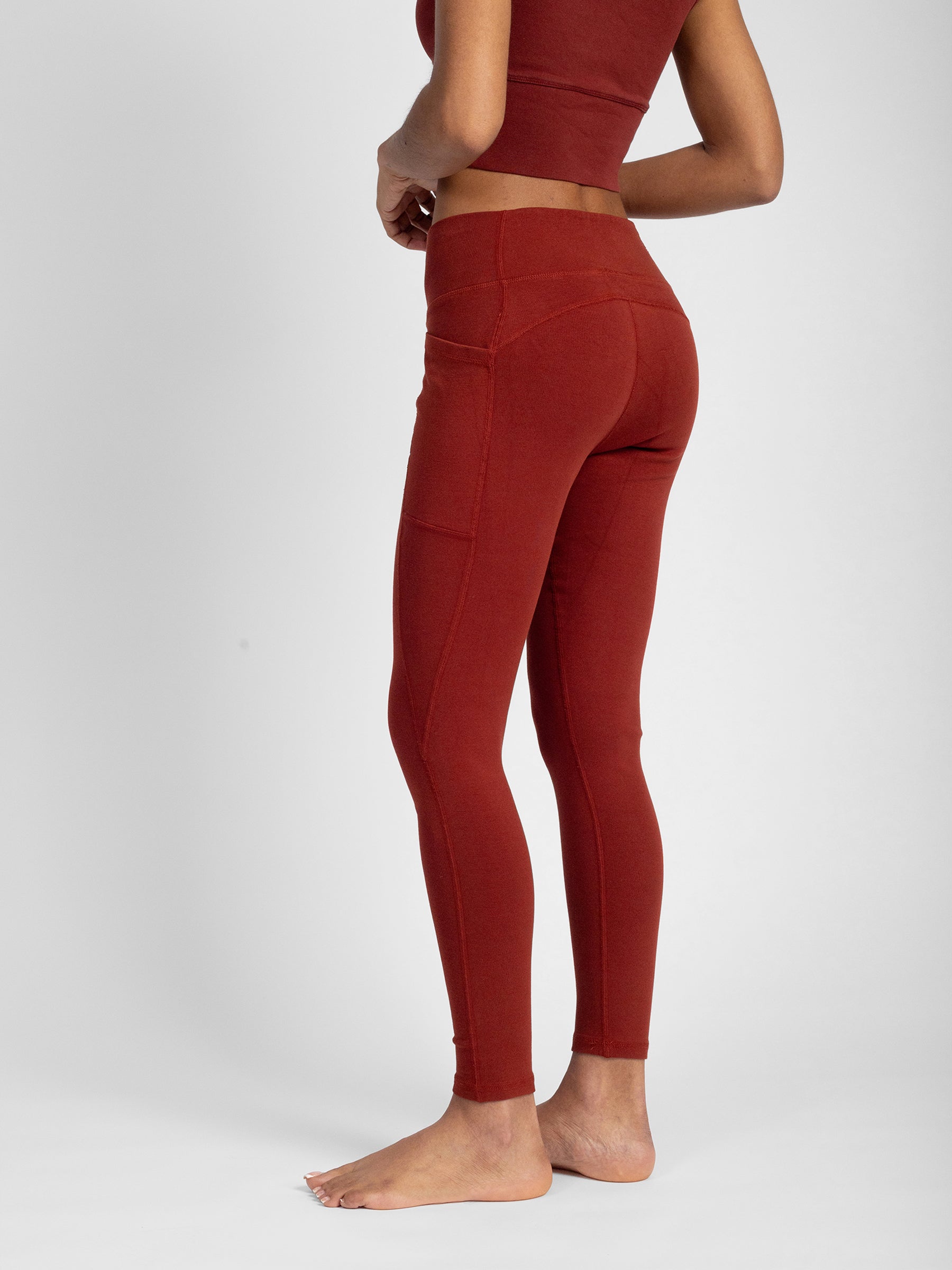 PlantTec™ Organic Seamless Leggings | Redwood