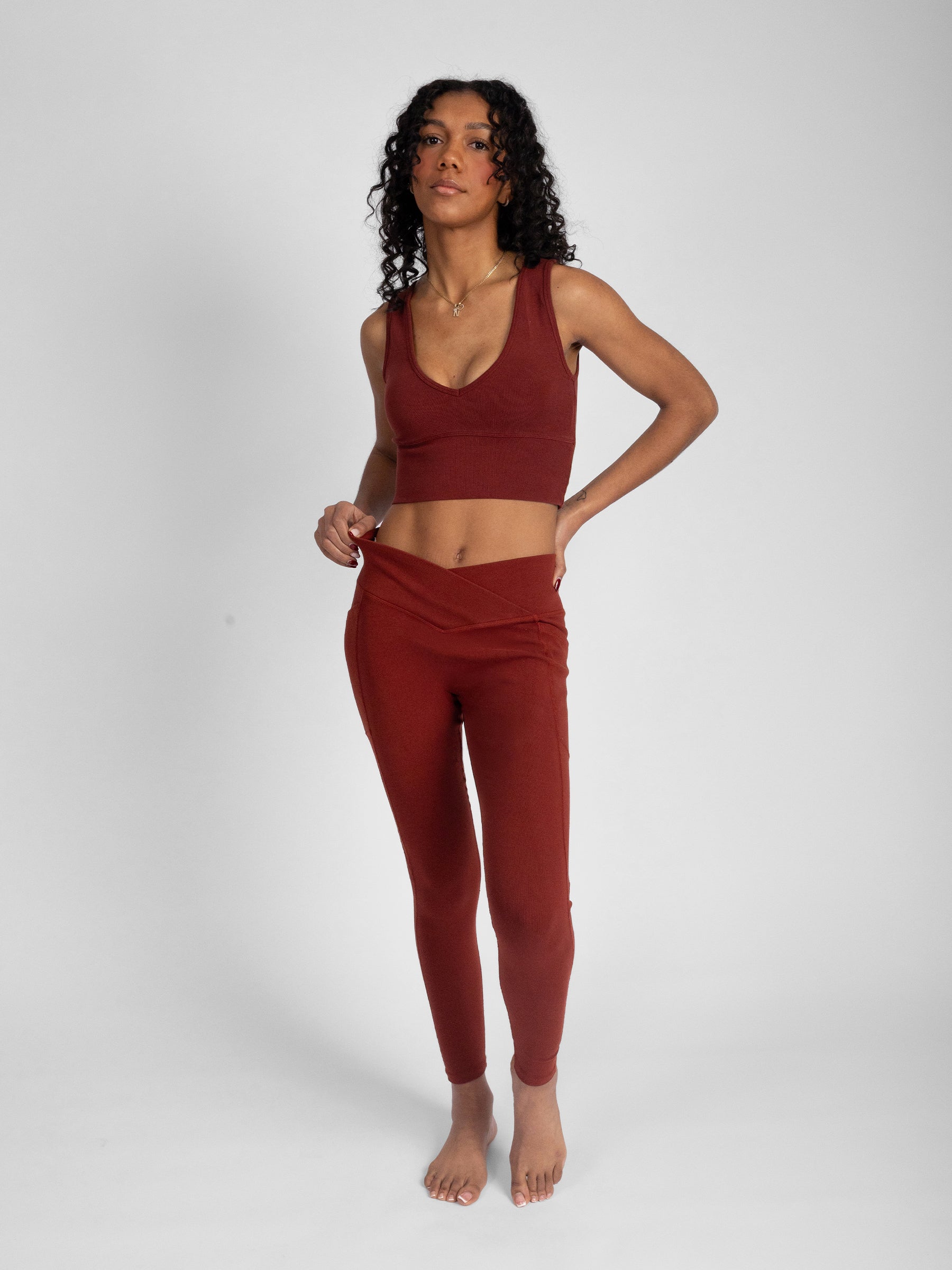 PlantTec™ Organic Seamless Leggings | Redwood