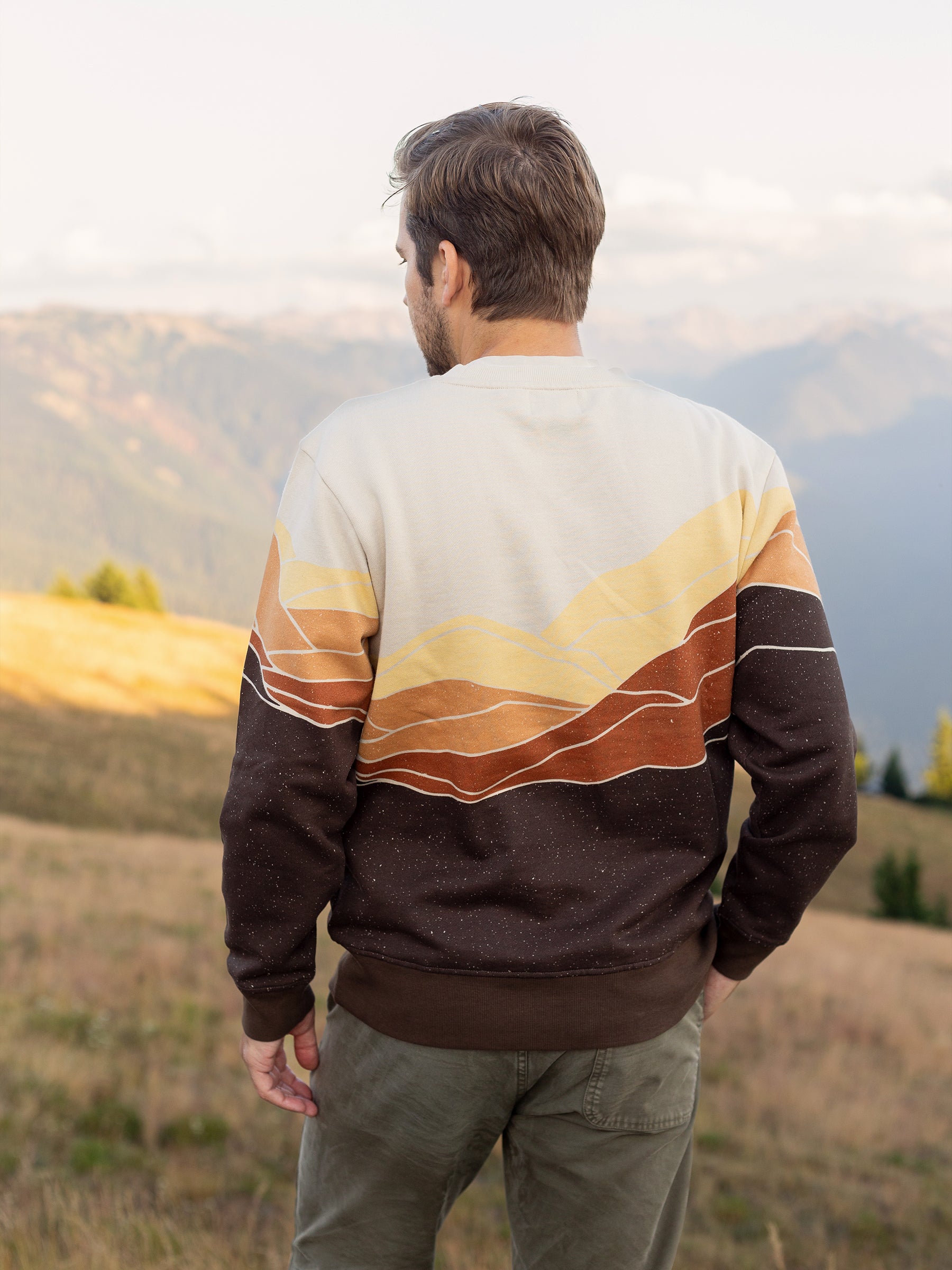 Retro Range Pullover, a Organic Sweatshirt by Happy Earth Apparel