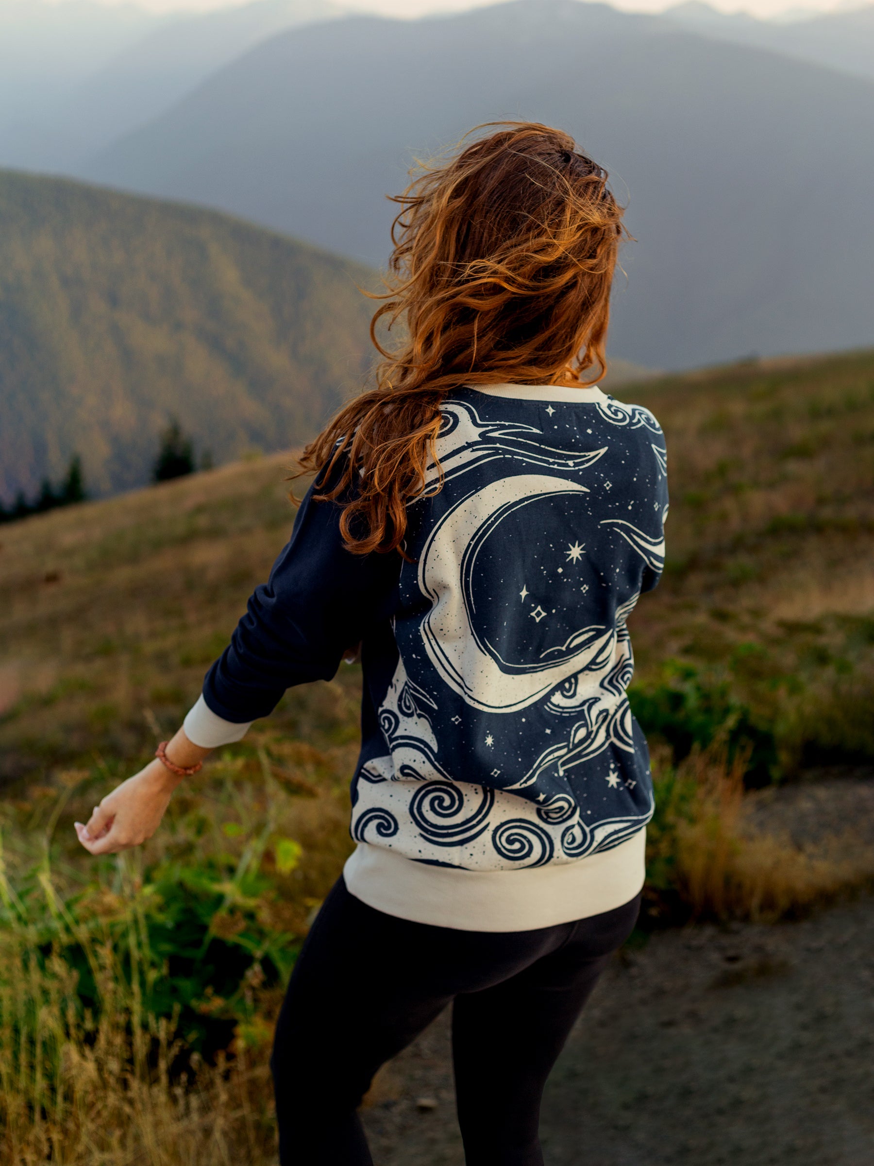 Reverie de Lune Pullover, a Organic Sweatshirt by Happy Earth Apparel