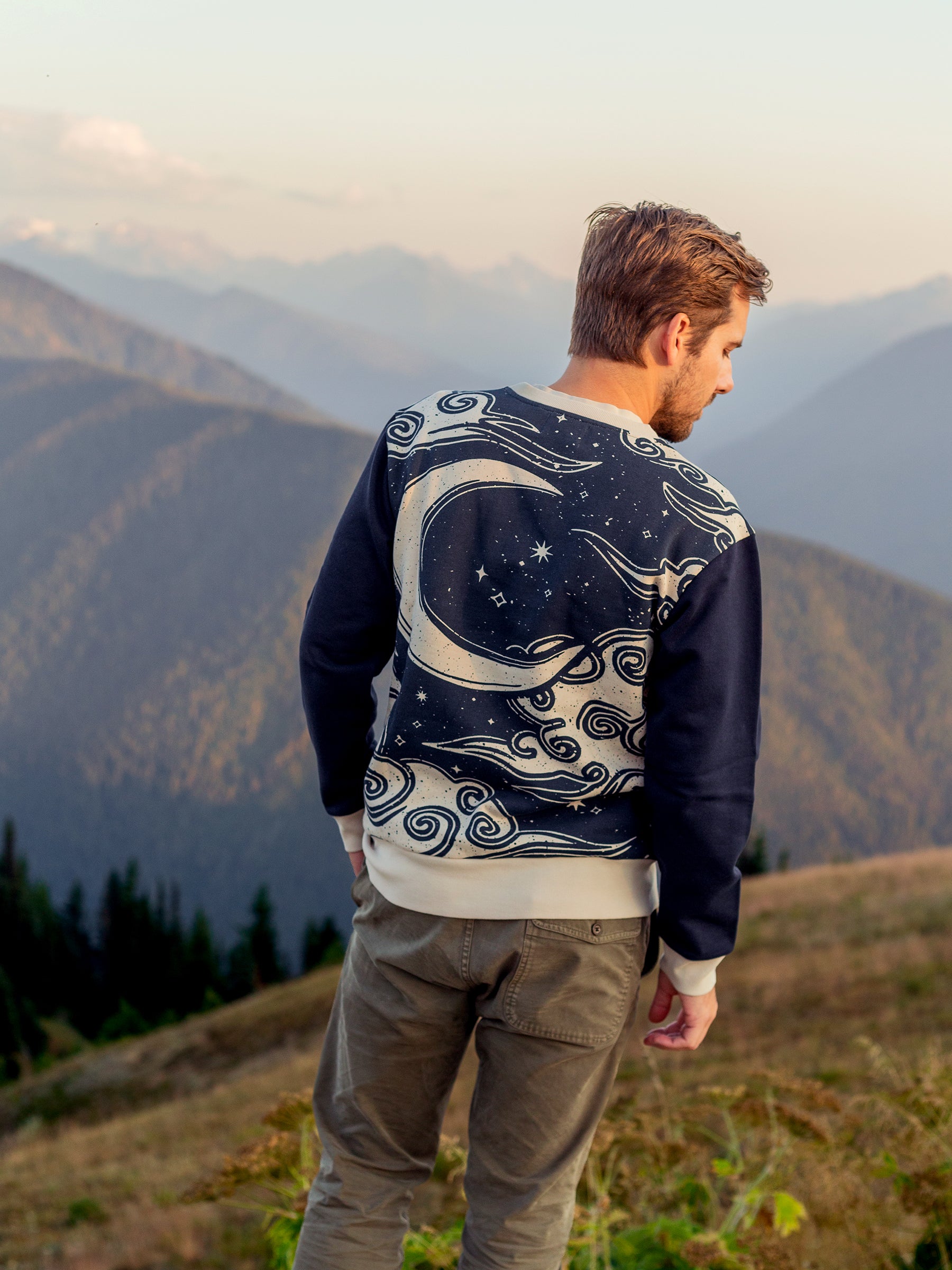 Reverie de Lune Pullover, a Organic Sweatshirt by Happy Earth Apparel