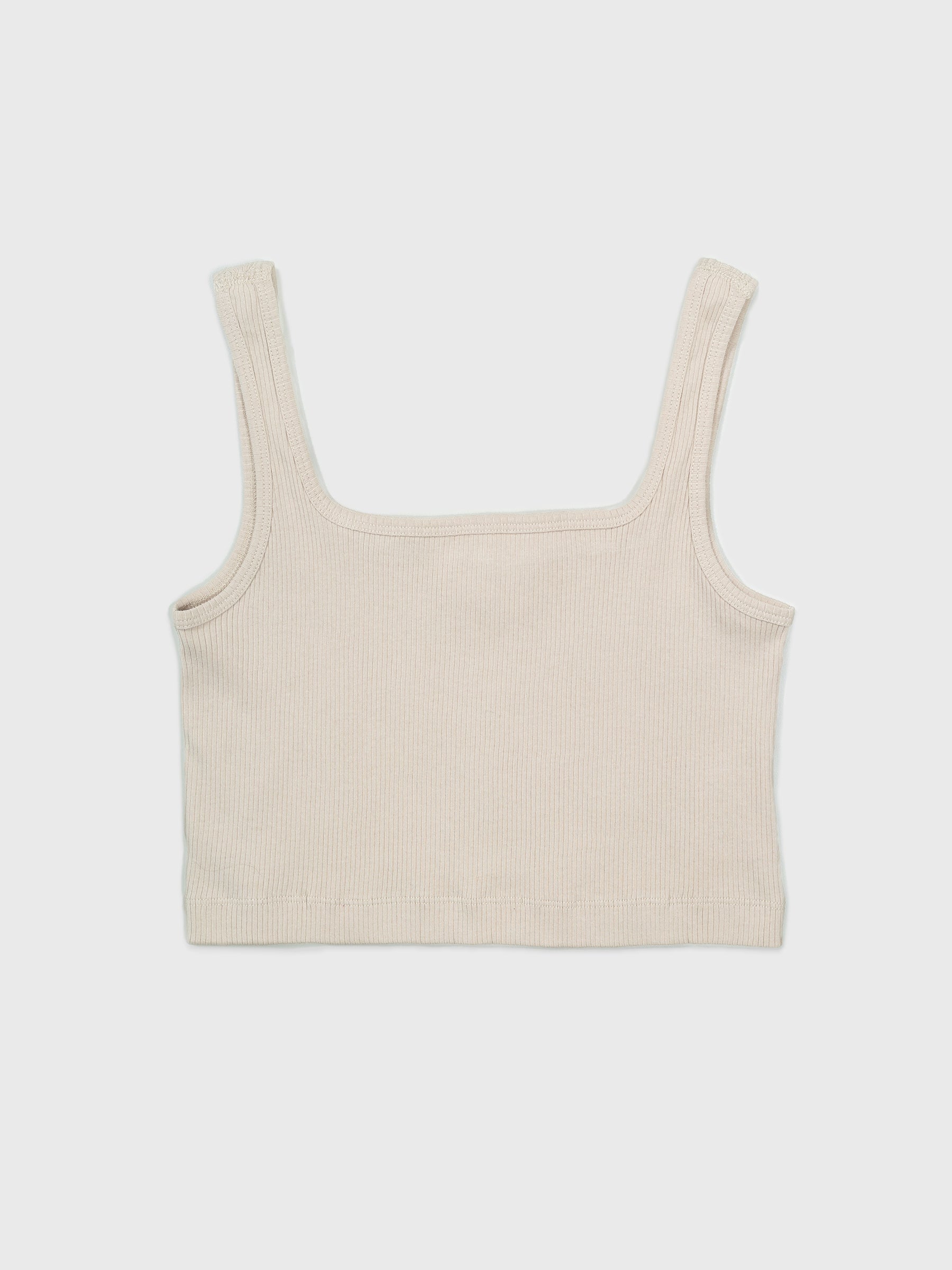 Revive™ Organic Cotton Crop Tank | Oat-Organic Low Impact Activewear-Happy Earth
