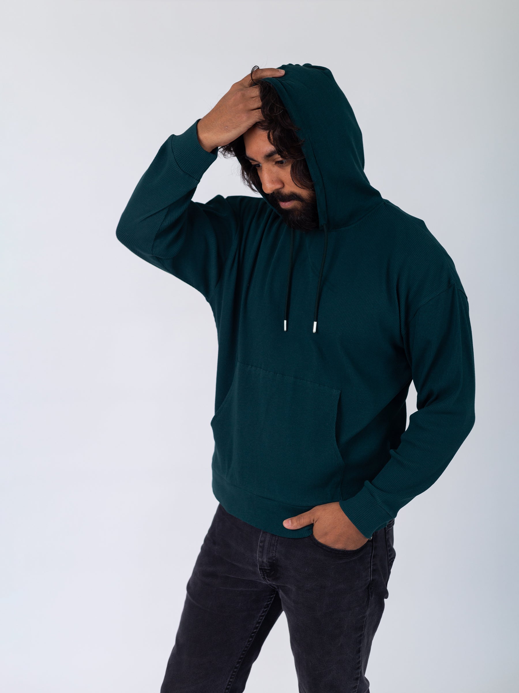 Revive™ Organic Cotton Hoodie | Monstera-Organic Low Impact Activewear-Happy Earth