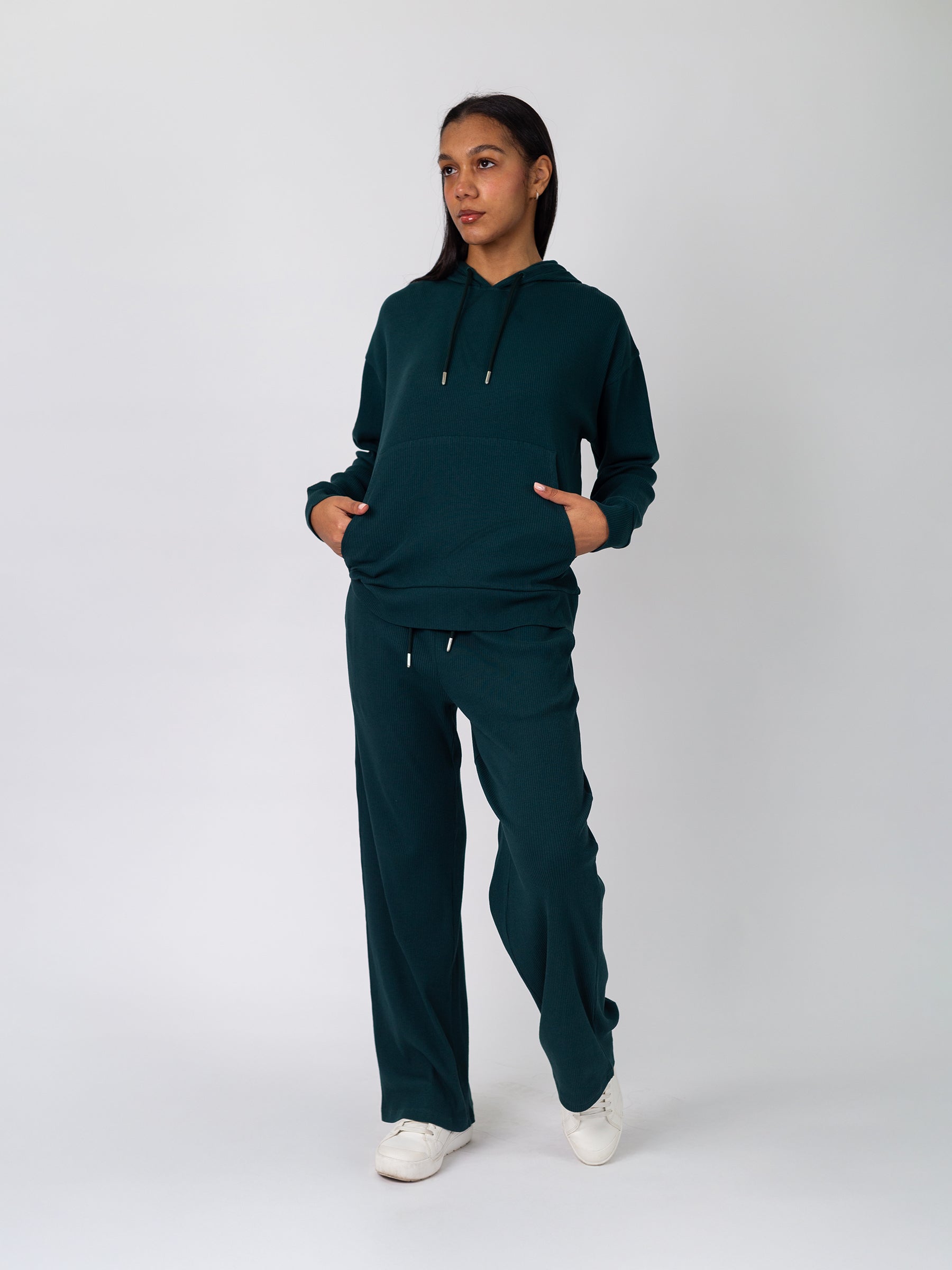 Revive™ Organic Cotton Hoodie | Monstera-Organic Low Impact Activewear-Happy Earth