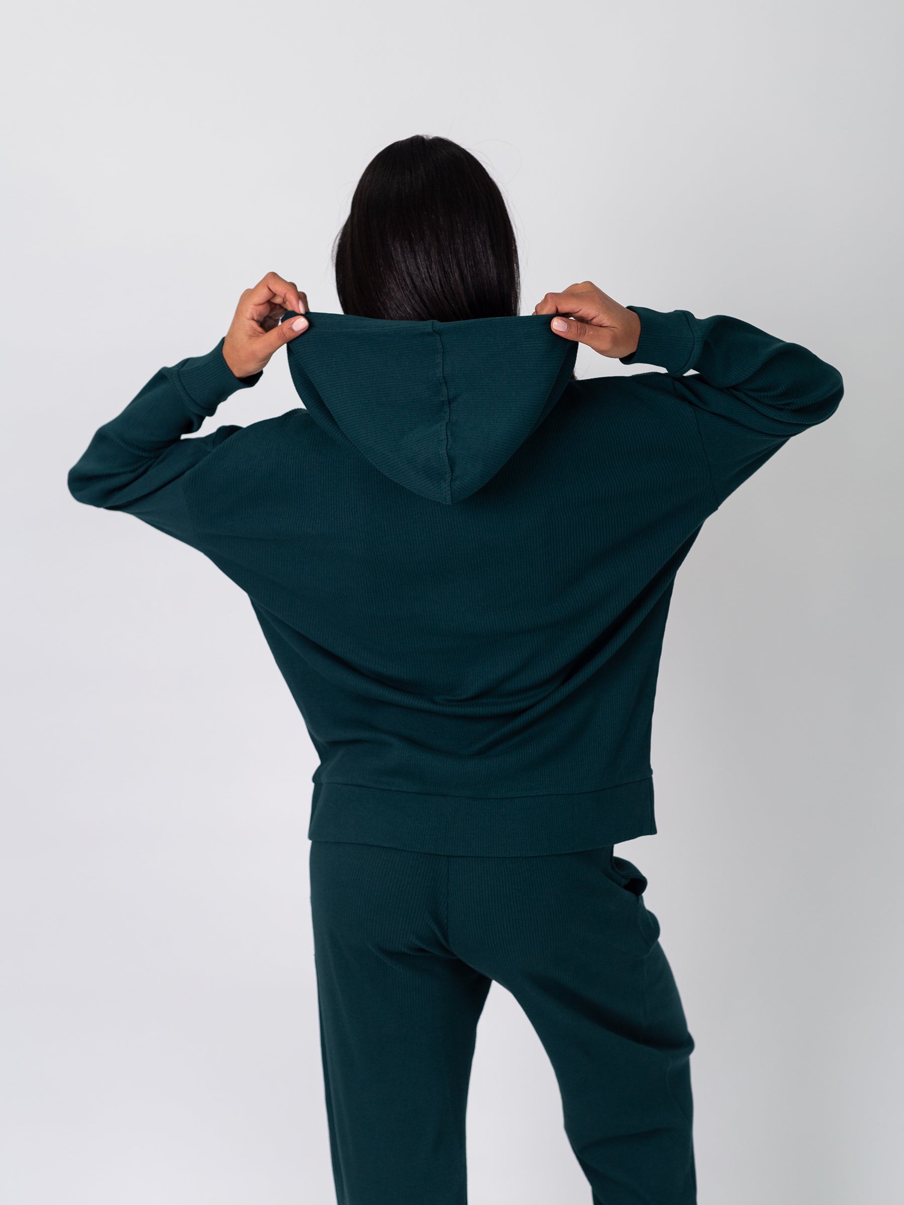 Revive™ Organic Cotton Hoodie | Monstera-Organic Low Impact Activewear-Happy Earth