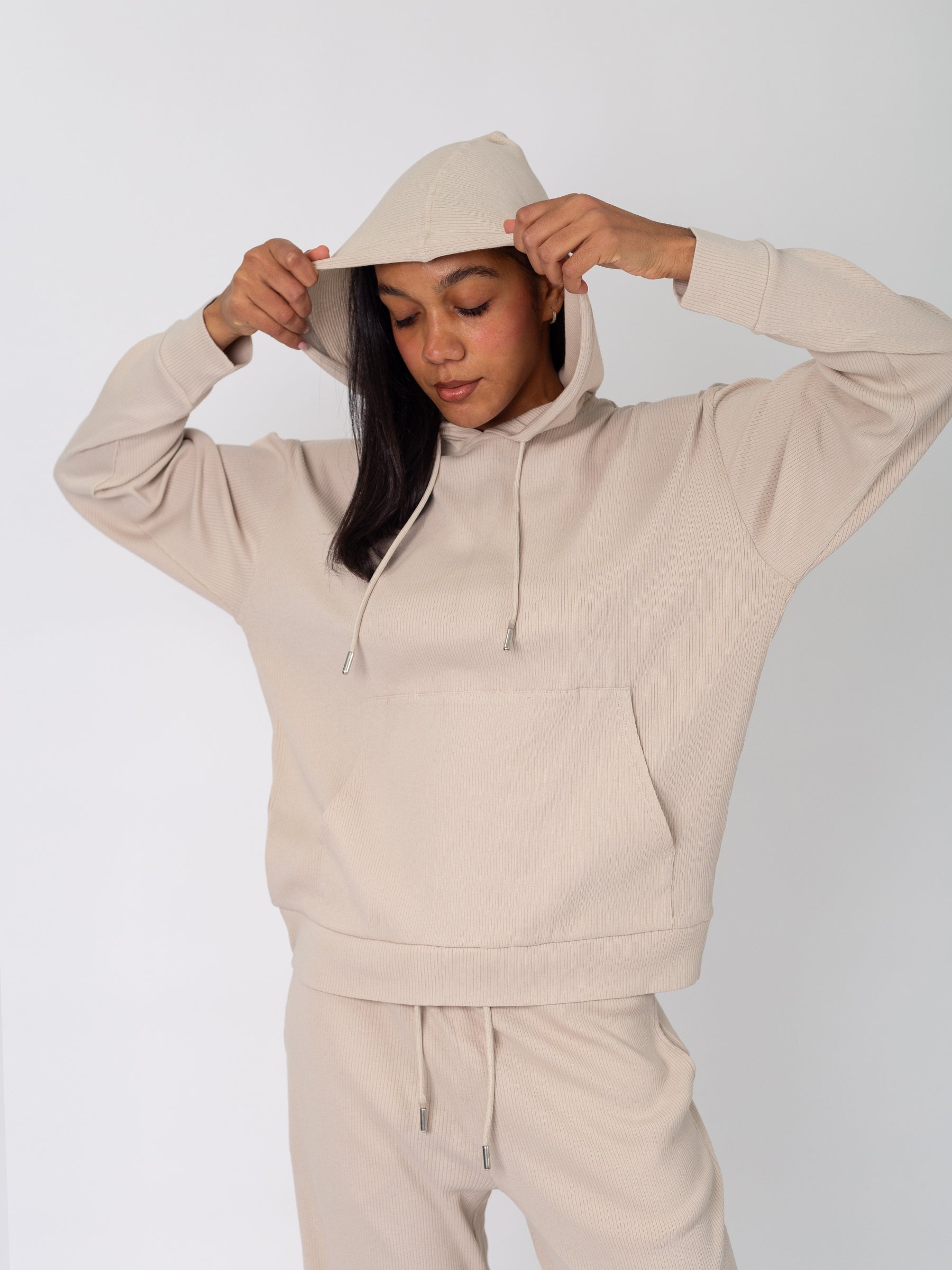 Revive™ Organic Cotton Hoodie | Oat, a Organic Low Impact Activewear by Happy Earth Apparel