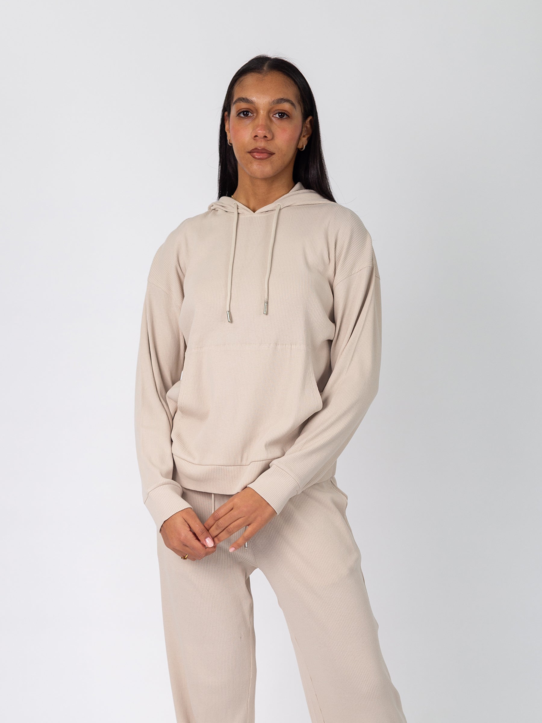 Revive™ Organic Cotton Hoodie | Oat, a Organic Low Impact Activewear by Happy Earth Apparel