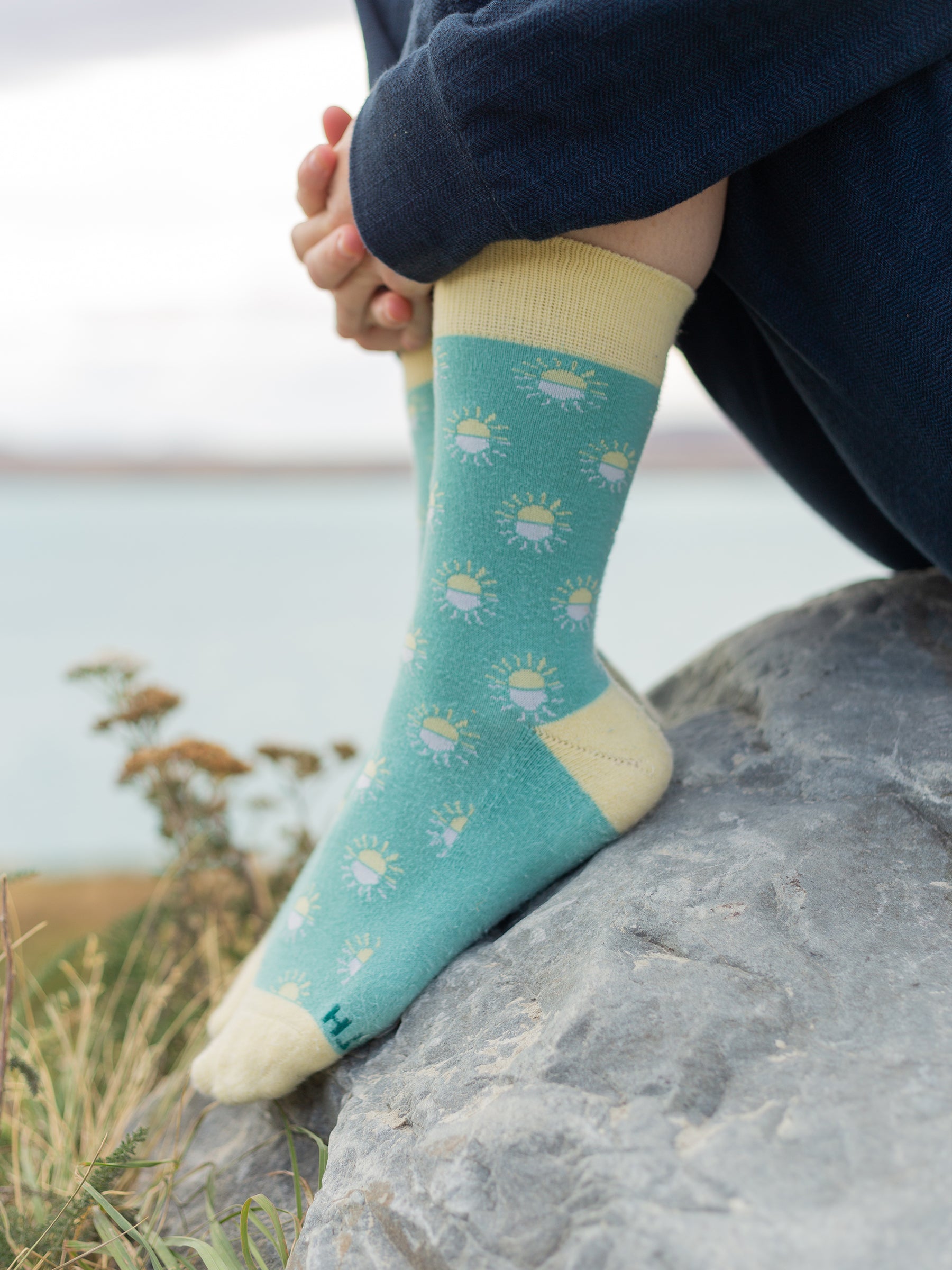 Seas the Day Socks-Organic Socks-Happy Earth