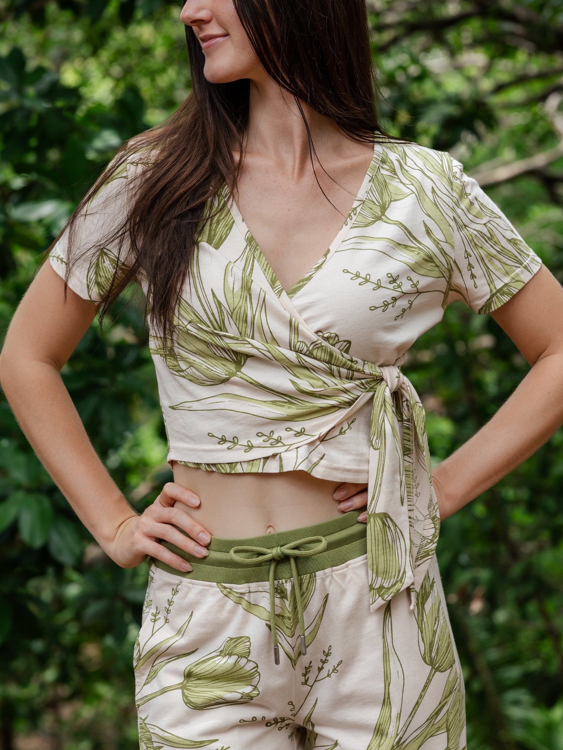 Wrap Crop Top | Les Fleurs