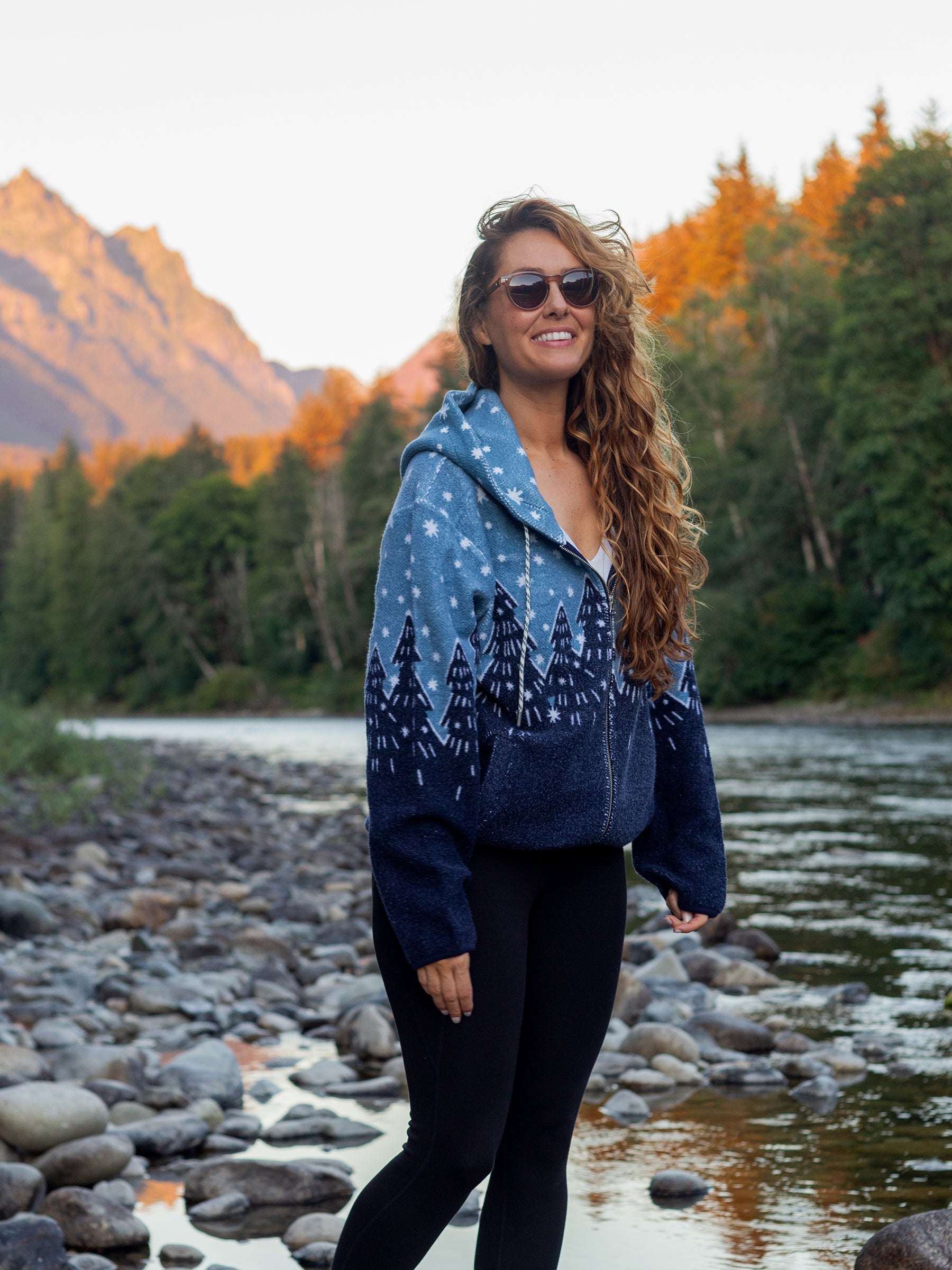 Forest Flurries Sherpa, a Organic Jacket by Happy Earth Apparel