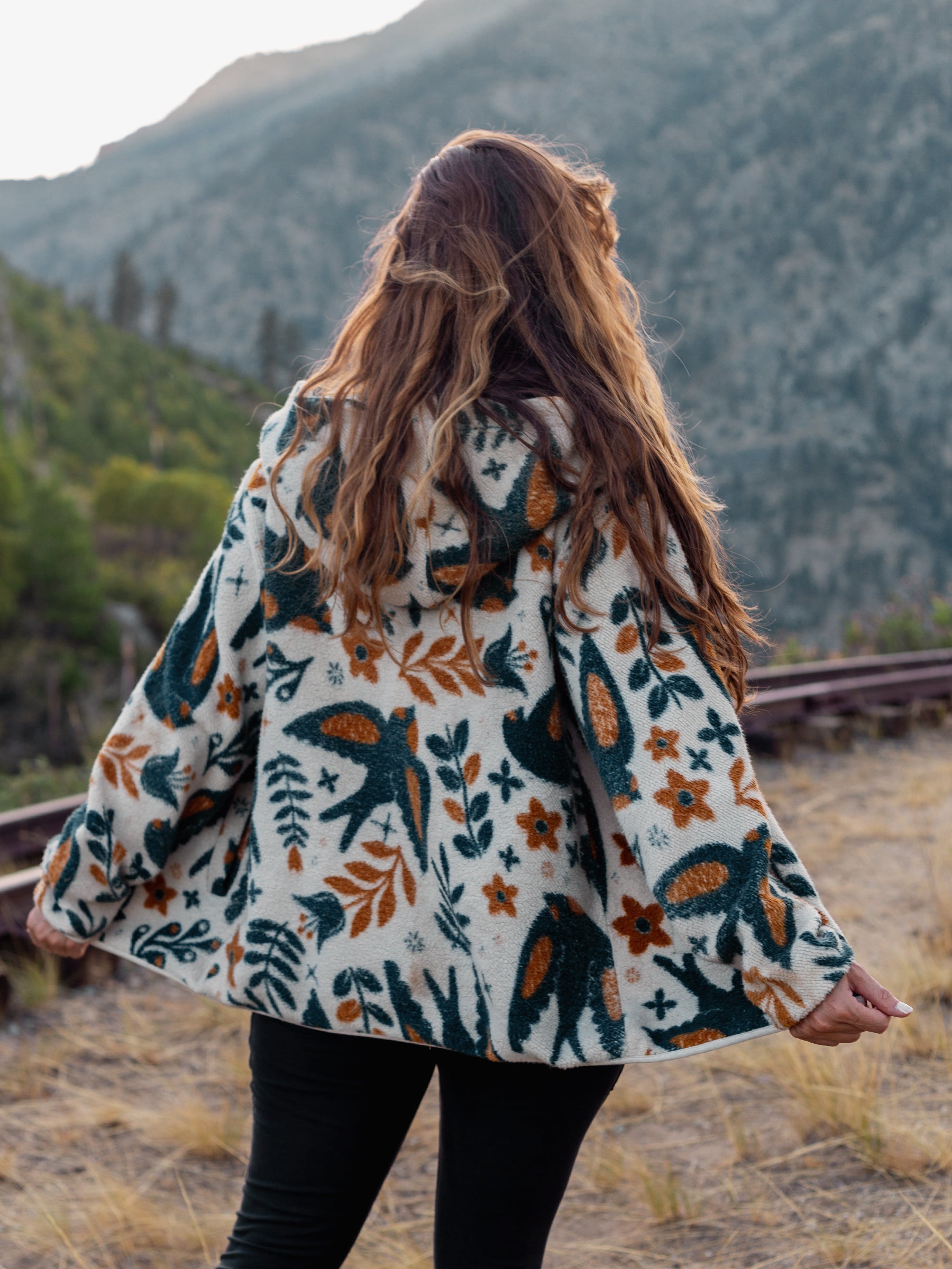 Hygge Sherpa, a Organic Jacket by Happy Earth Apparel