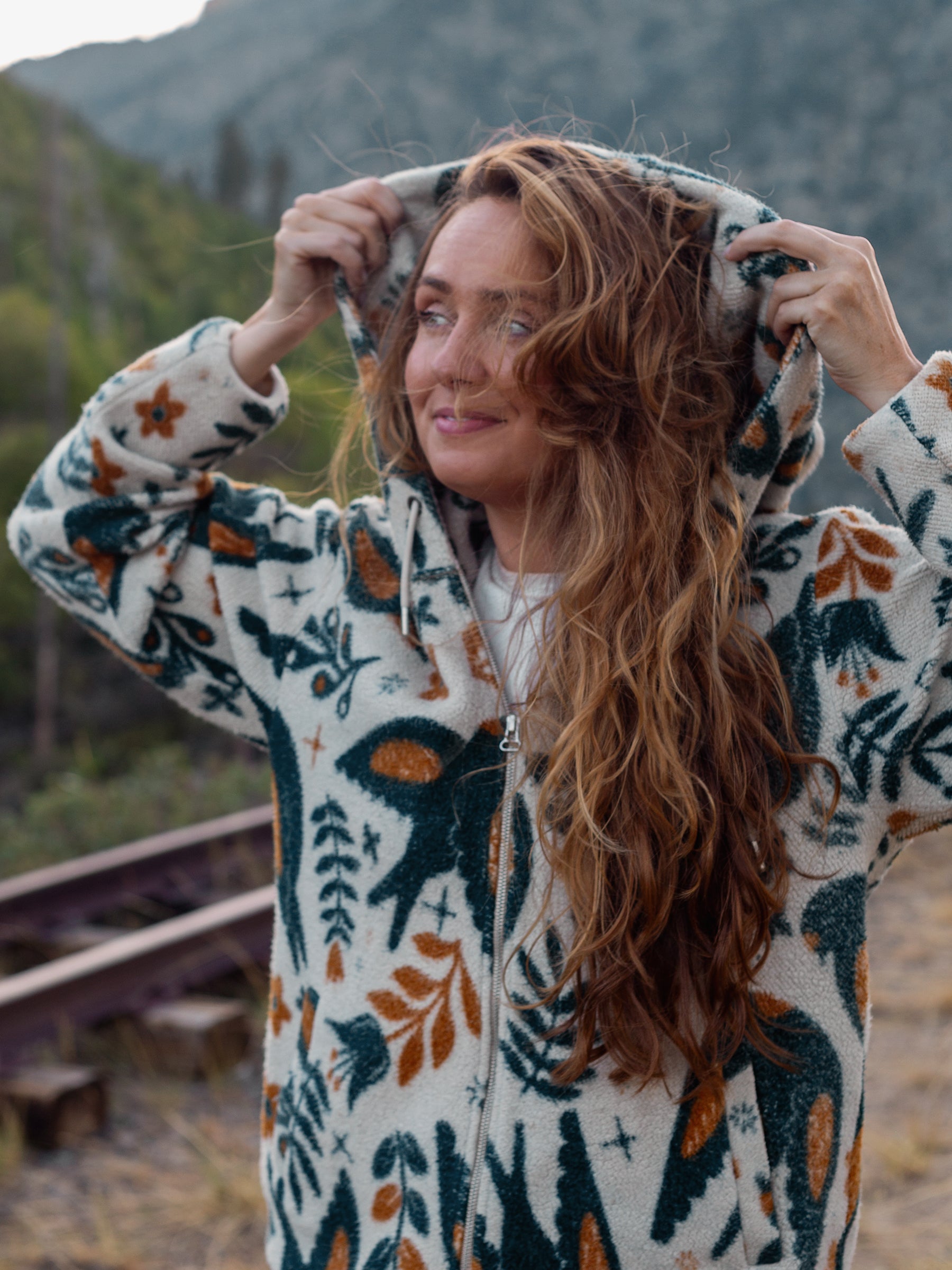 Hygge Sherpa, a Organic Jacket by Happy Earth Apparel