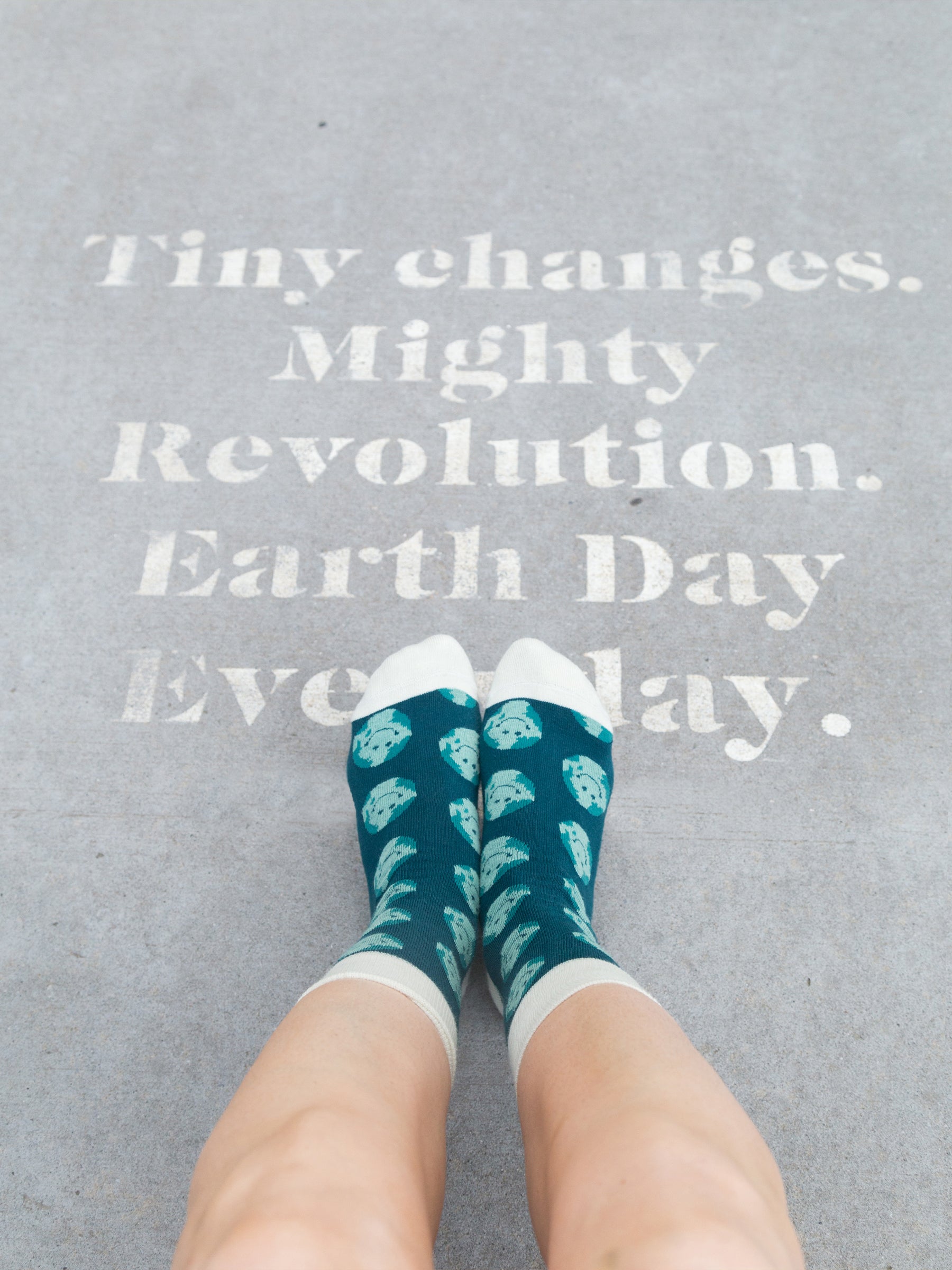 Smiley Planet Socks-Organic Socks-Happy Earth