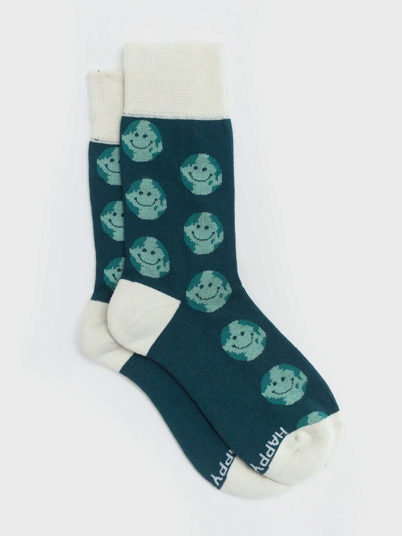 Smiley Planet Socks-Organic Socks-Happy Earth