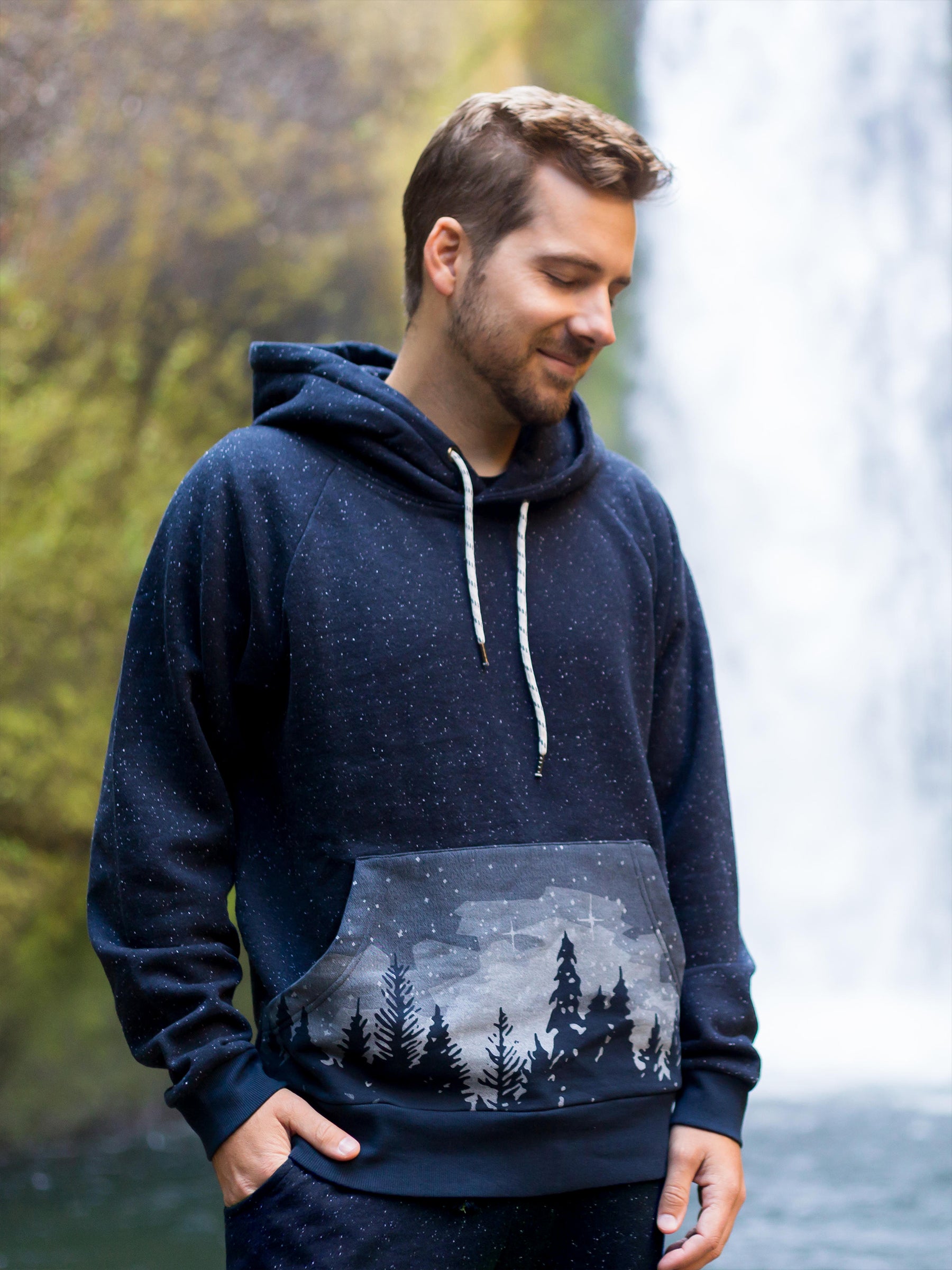Starlit Night Hoodie-Organic Hoodie-Happy Earth