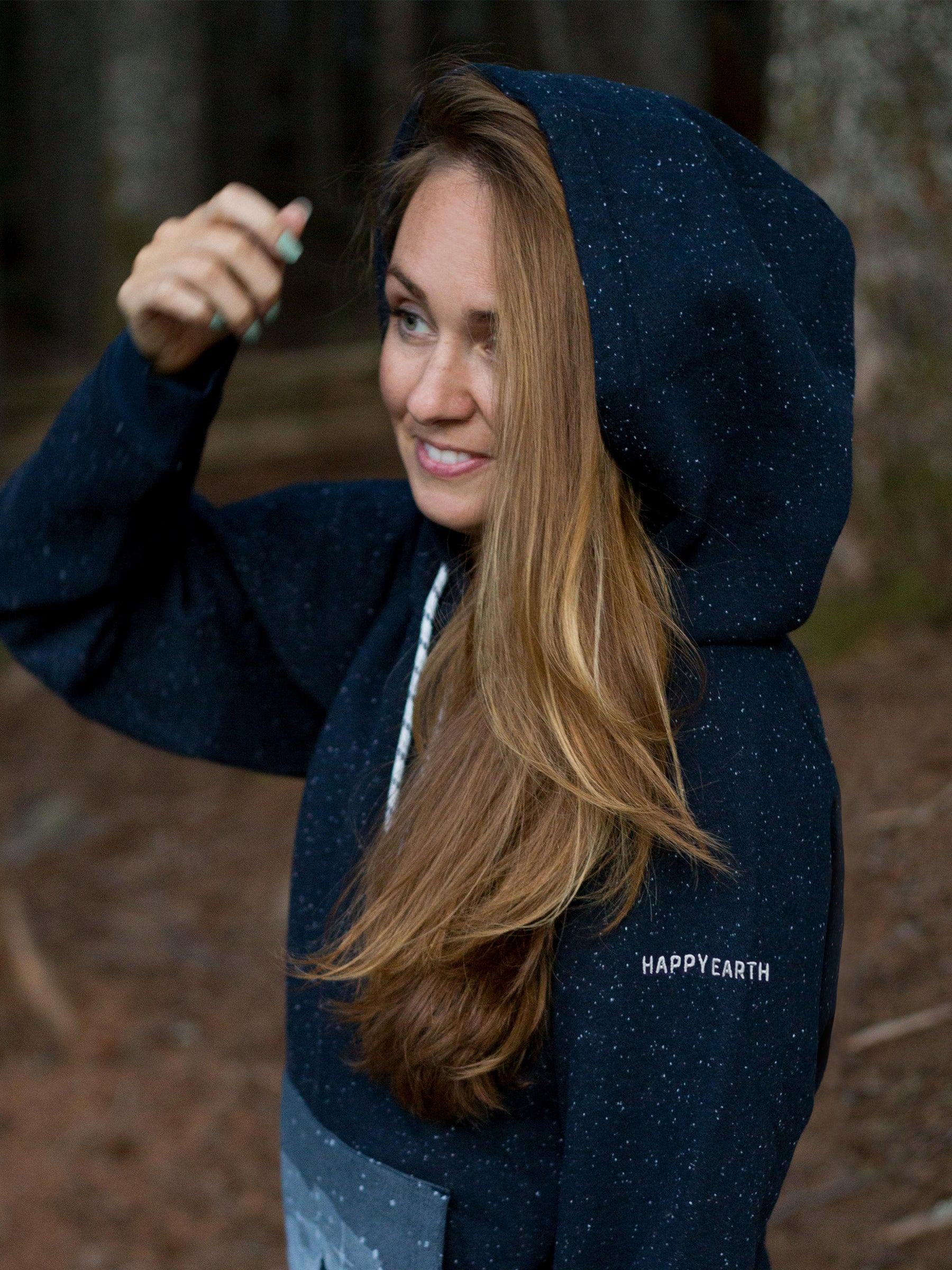 Starlit Night Hoodie, a Organic Hoodie by Happy Earth Apparel