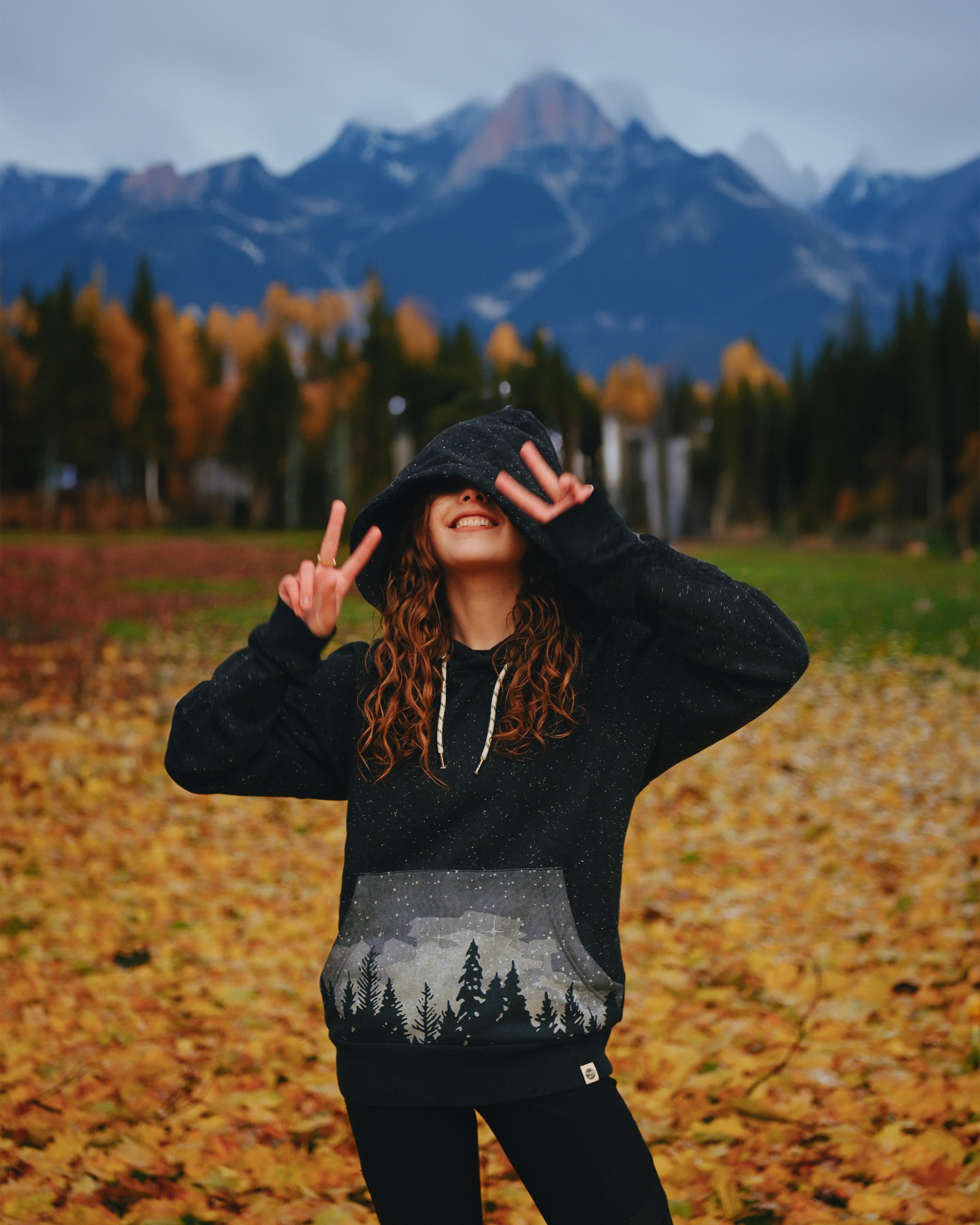 Starlit Night Hoodie, a Organic Hoodie by Happy Earth Apparel