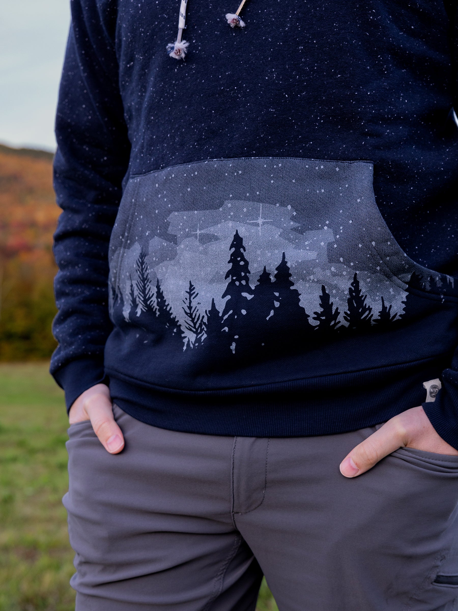 Starlit Night Hoodie, a Organic Hoodie by Happy Earth Apparel
