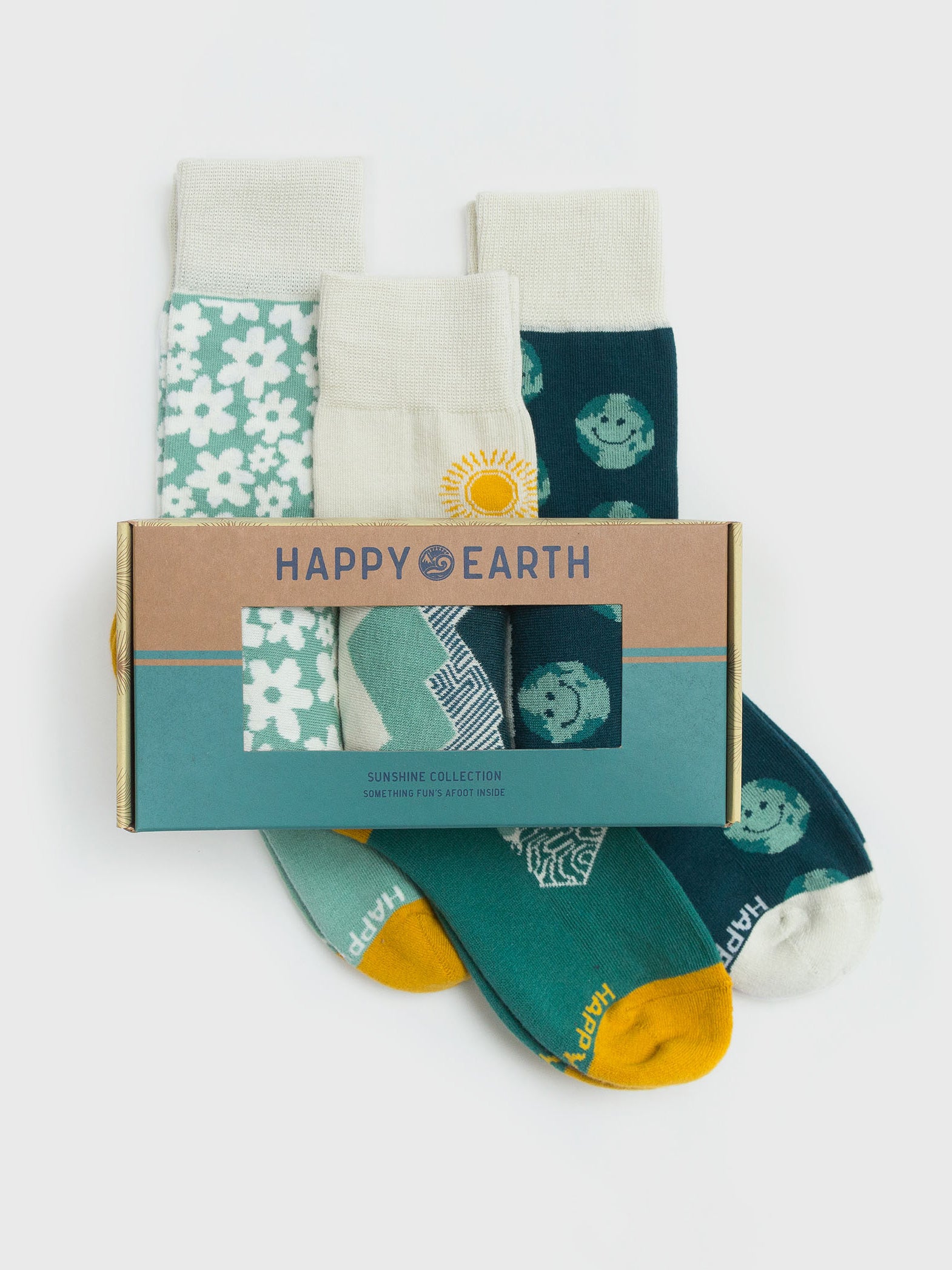 Sunshine Socks - Set of 3, a Organic Socks by Happy Earth Apparel