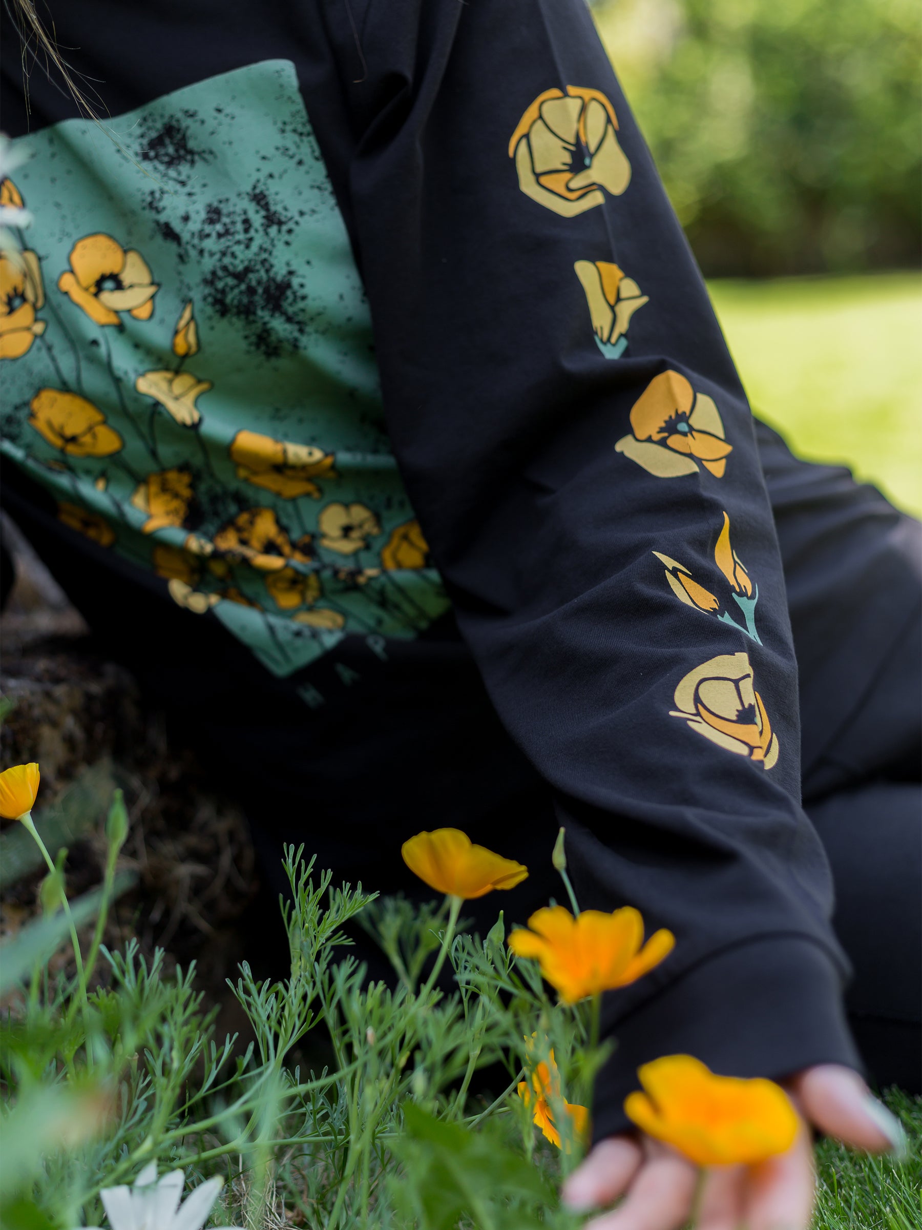 Superbloom Tee-Organic Long Sleeve Tee-Happy Earth
