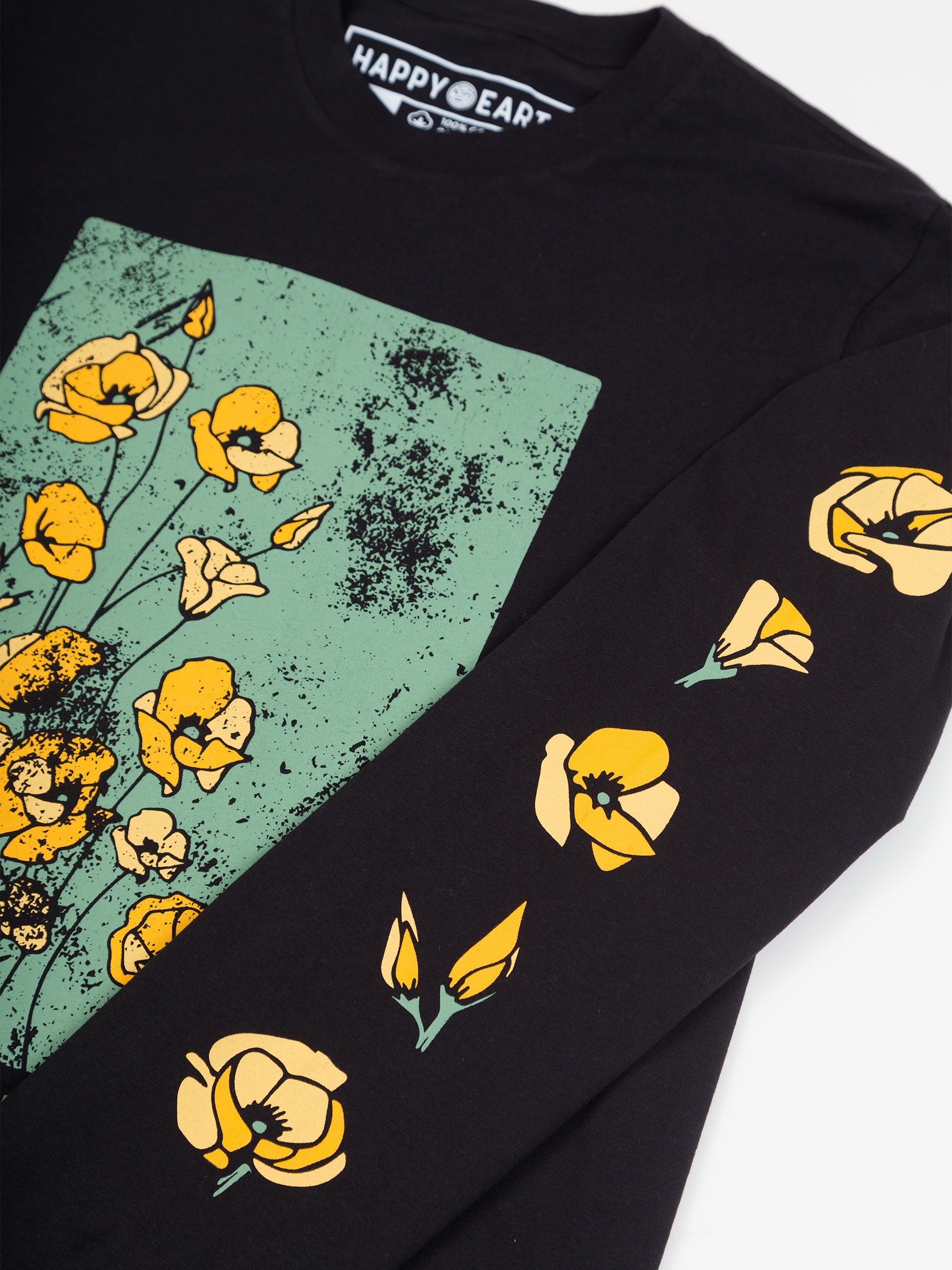 Superbloom Tee-Organic Long Sleeve Tee-Happy Earth