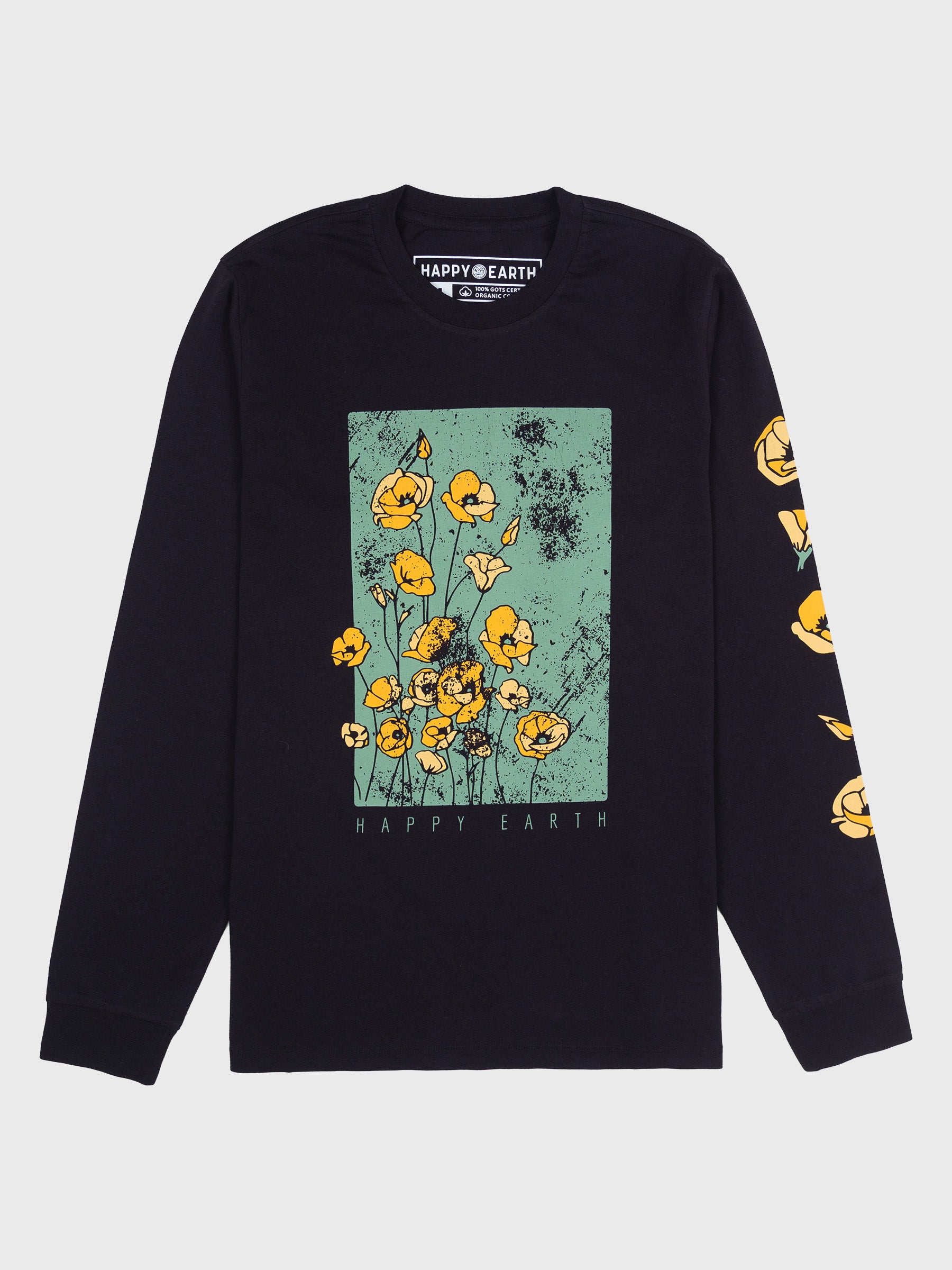 Superbloom Tee-Organic Long Sleeve Tee-Happy Earth