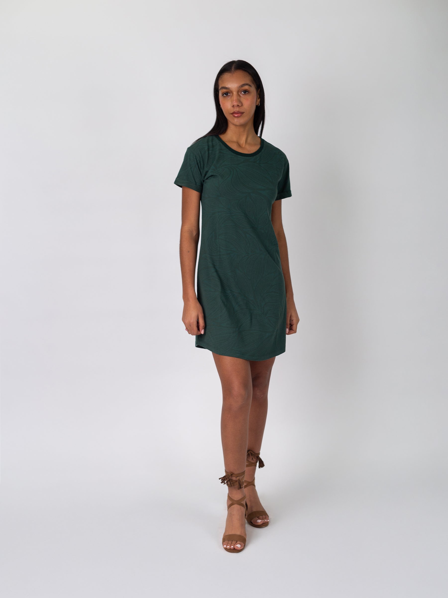 T-Shirt Dress | Tropics, a Organic Dress by Happy Earth Apparel