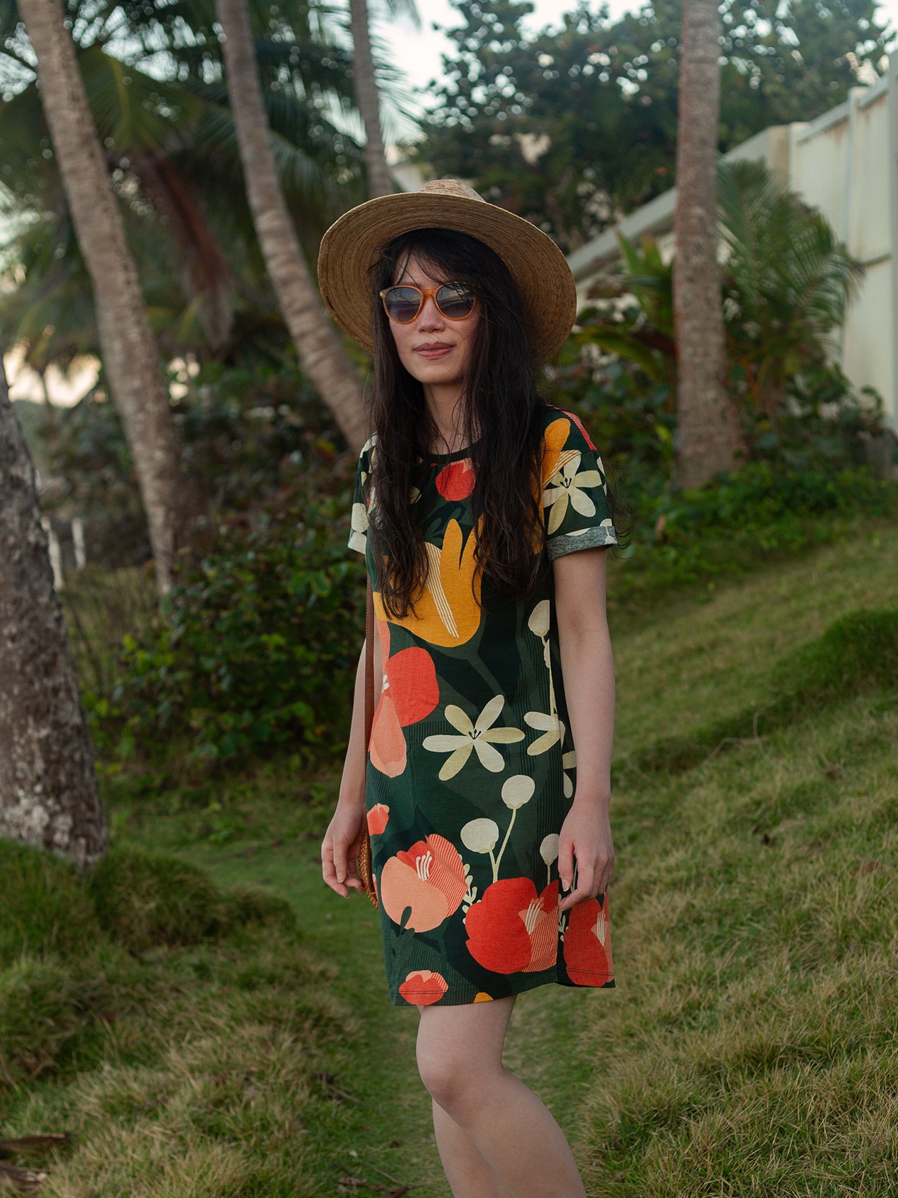 T-Shirt Dress | Paradise-Organic Dress-Happy Earth