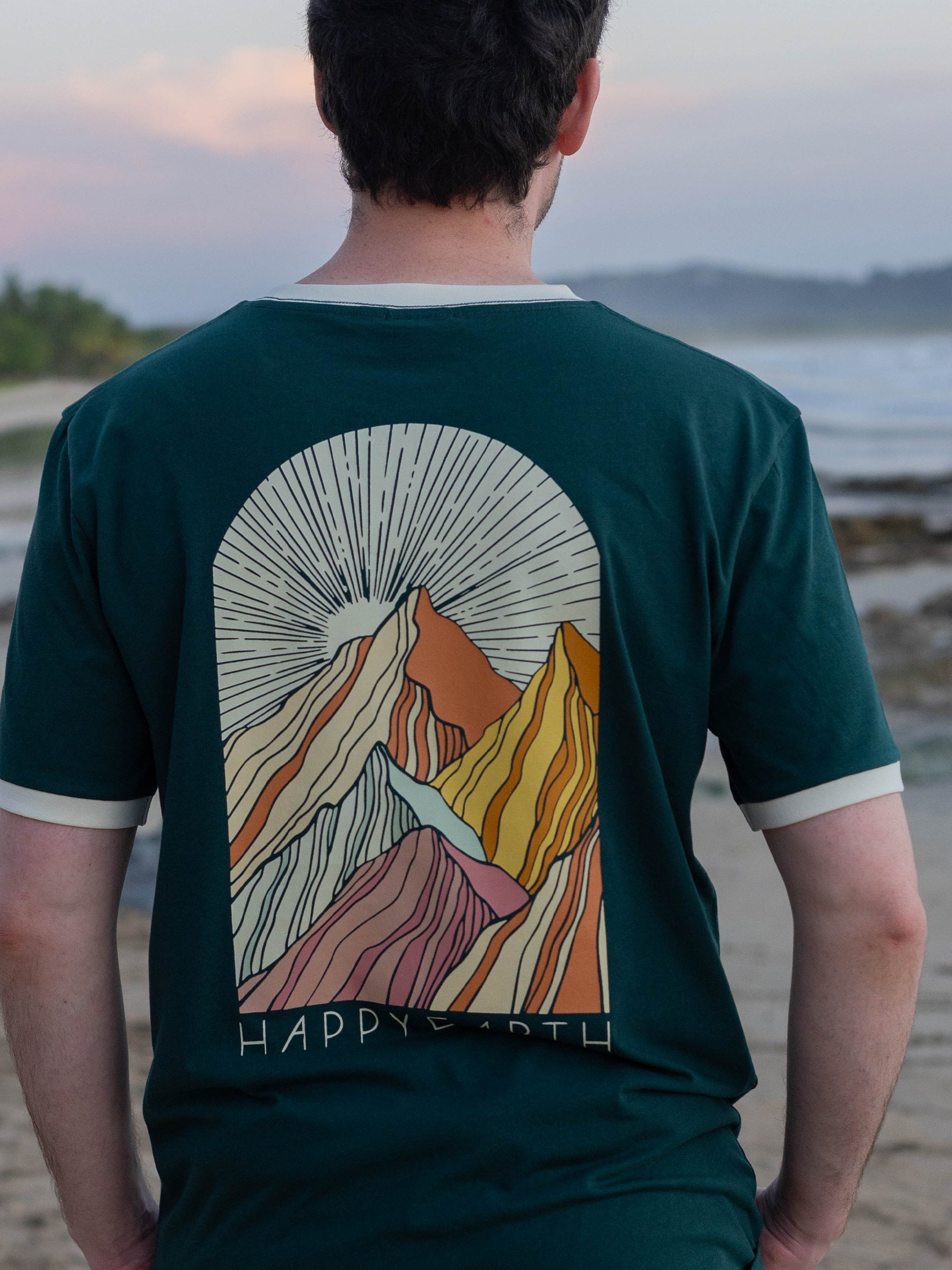 Relaxed Tee | Colorful Mountains