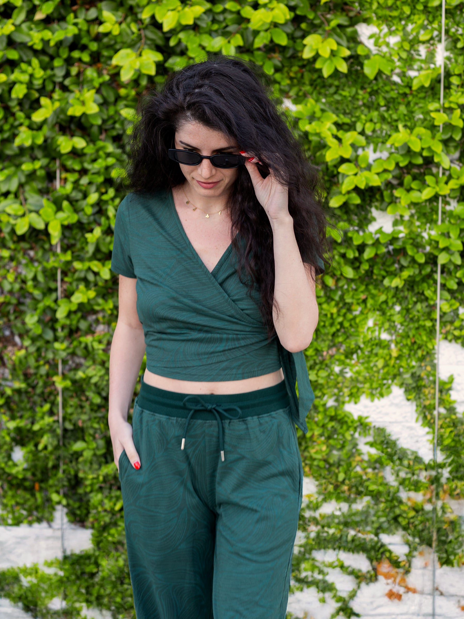 Wrap Crop Top | Tropics
