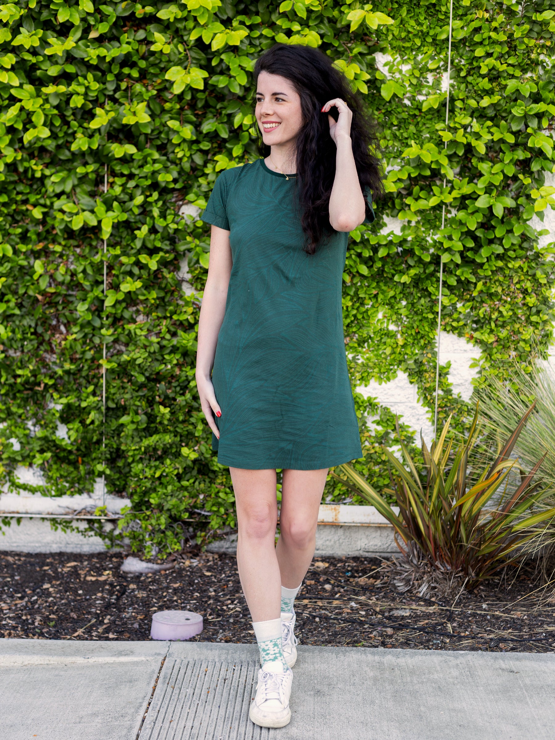 T-Shirt Dress | Tropics, a Organic Dress by Happy Earth Apparel