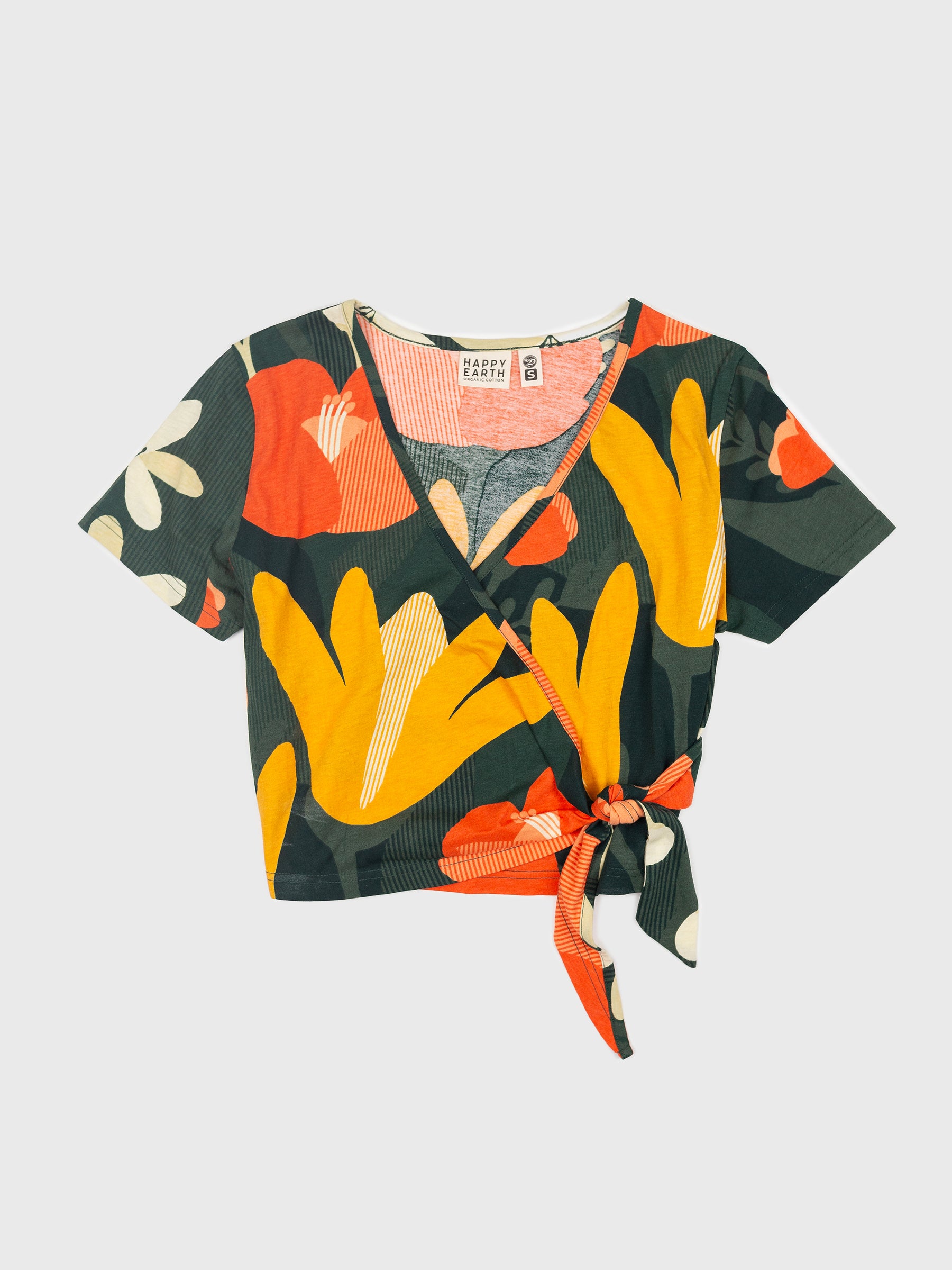 Wrap Crop Top | Paradise-Organic Top-Happy Earth