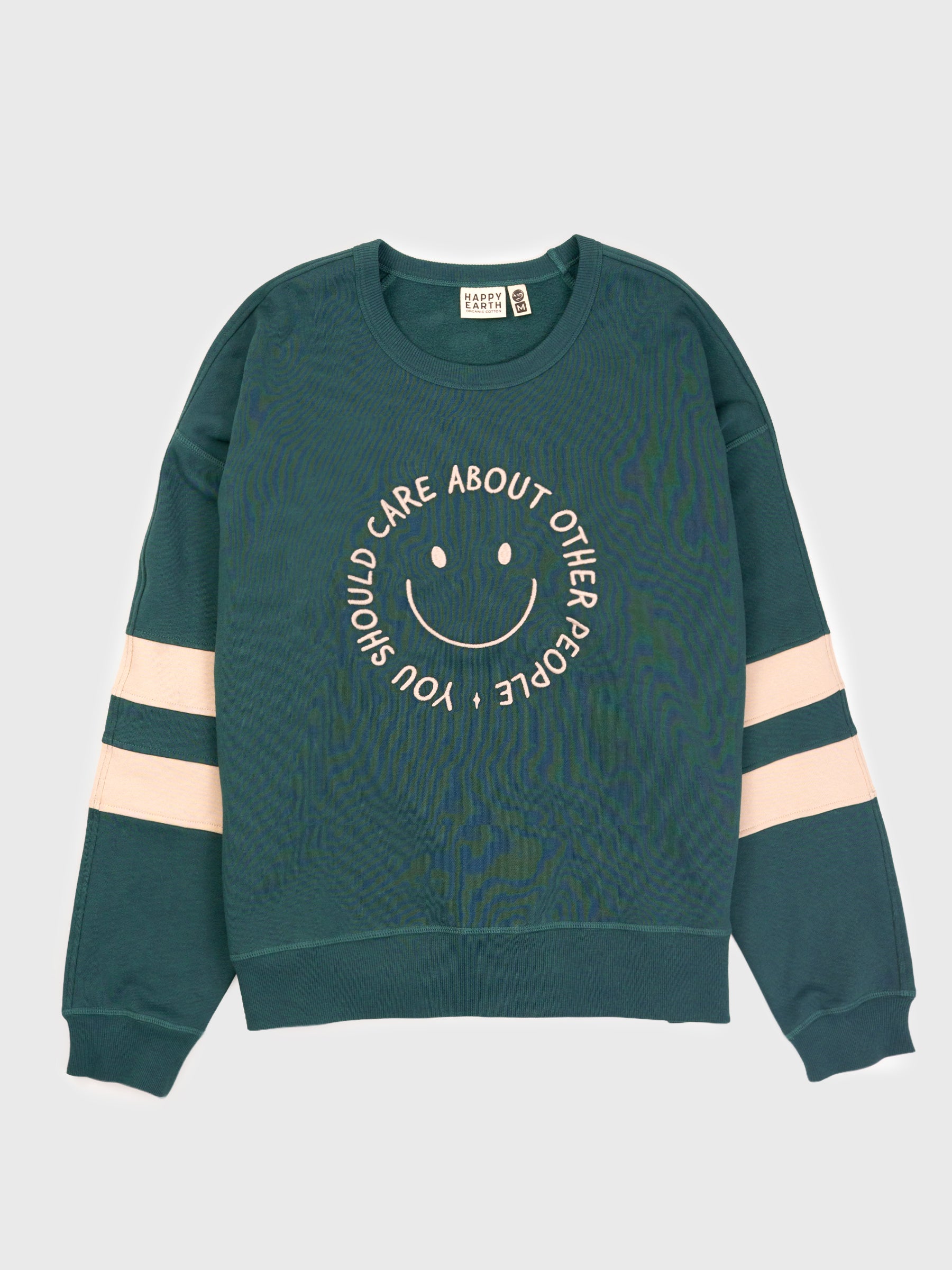 YOU SHOULD CARE Embroidered Organic Pullover