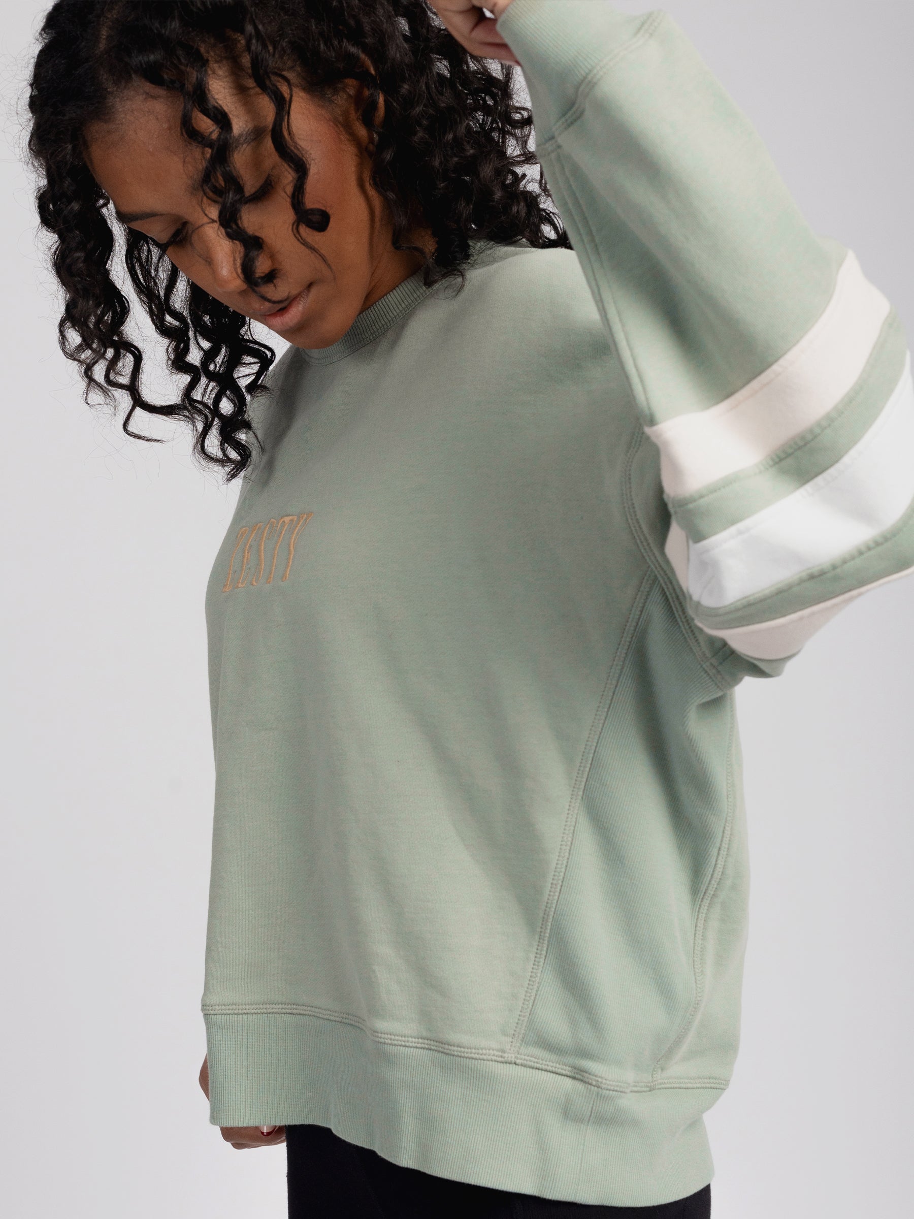 ZESTY Embroidered Organic Pullover