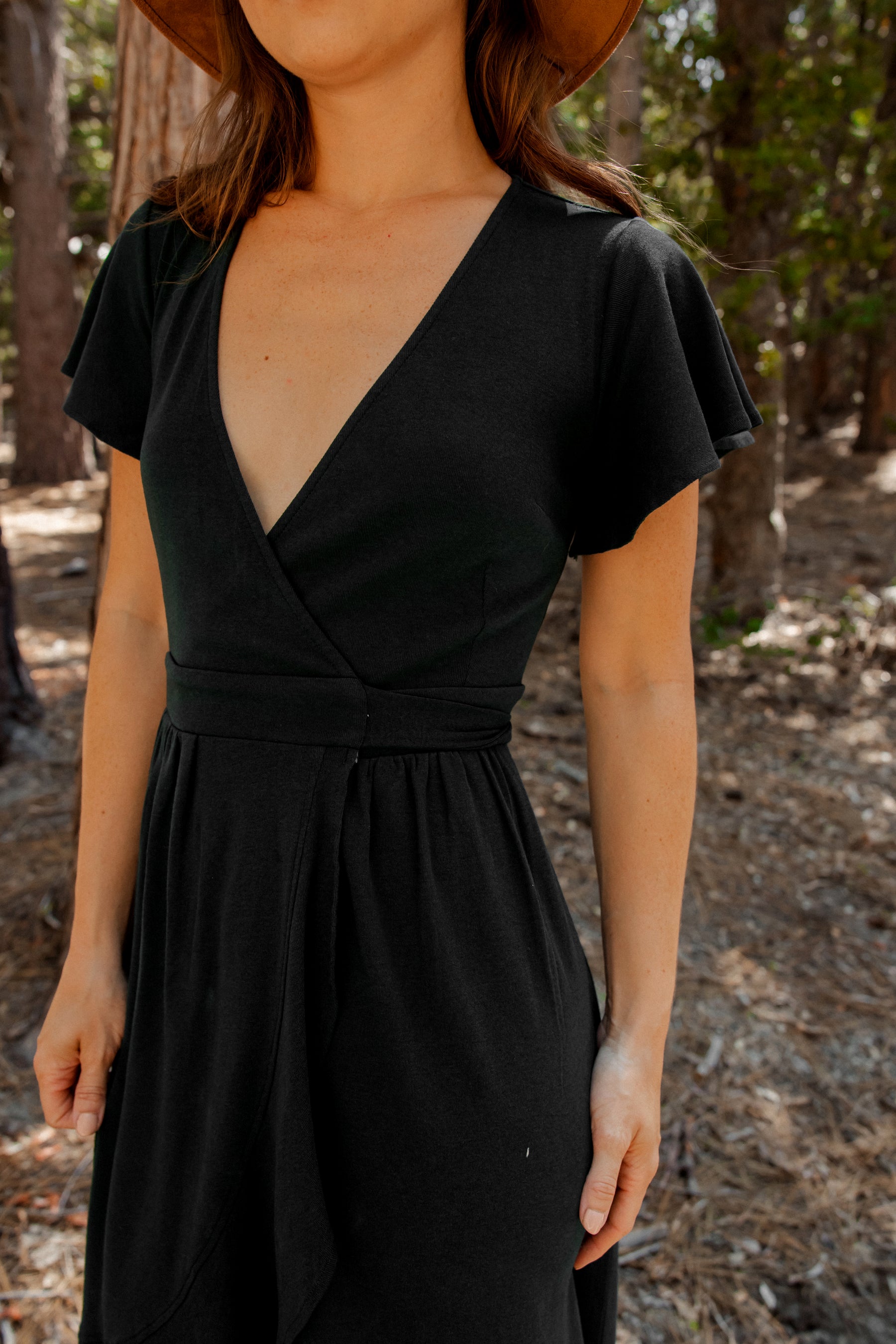 Black Organic T-Shirt Dress