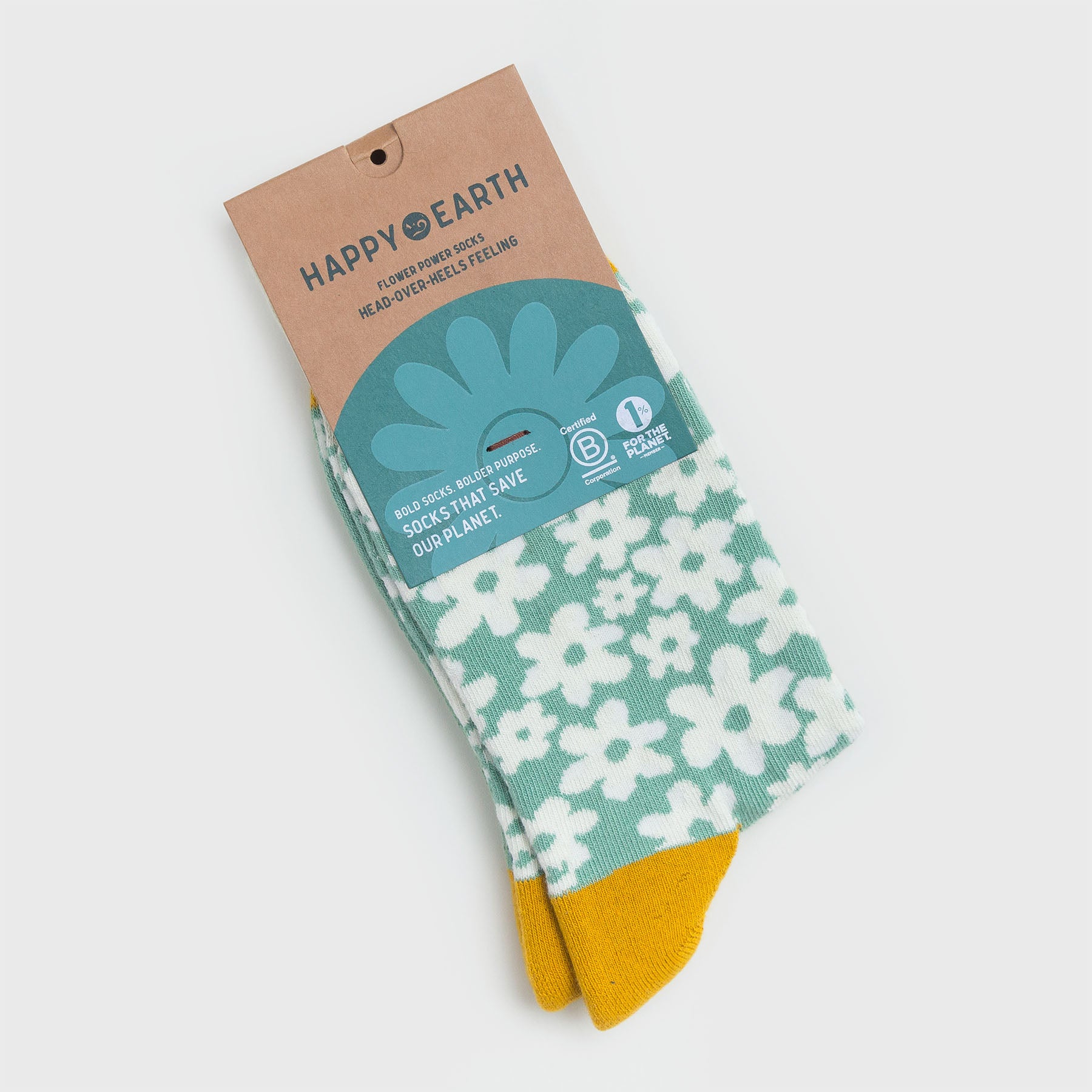 Flower Power Socks-Organic Socks-Happy Earth