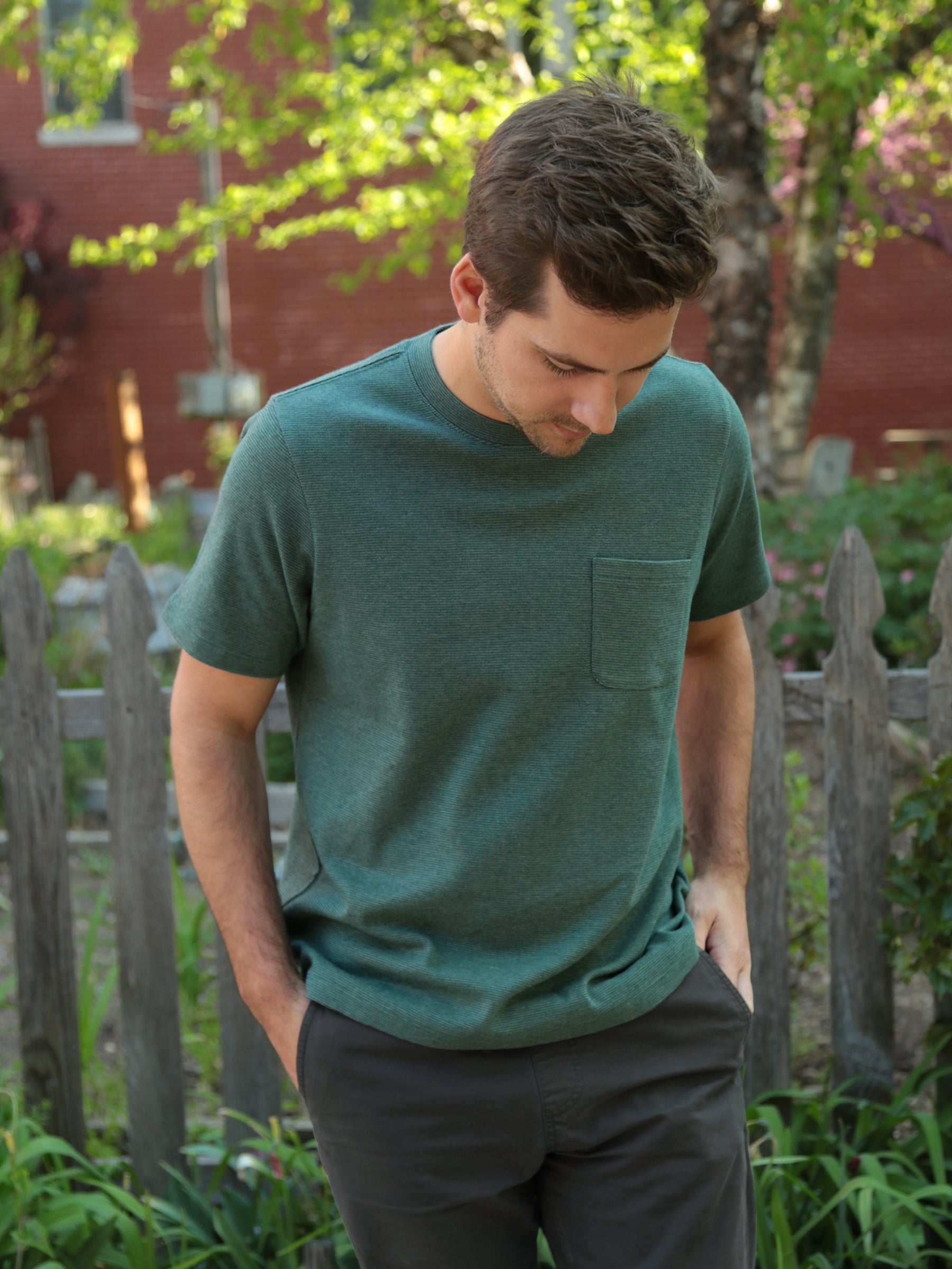 Premium-Weight Tee | Calathea Green