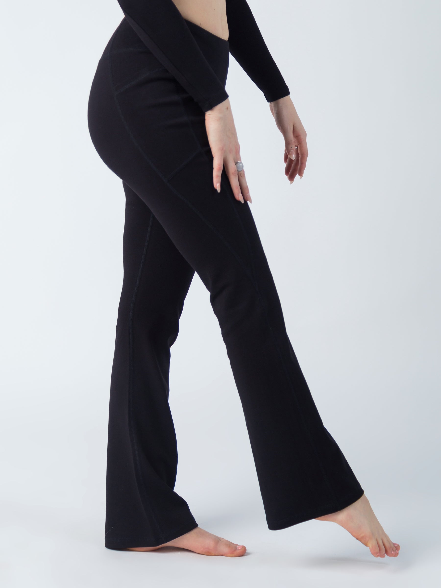 PlantTec™ Flare Leggings | Eclipse-Organic Activewear-Happy Earth