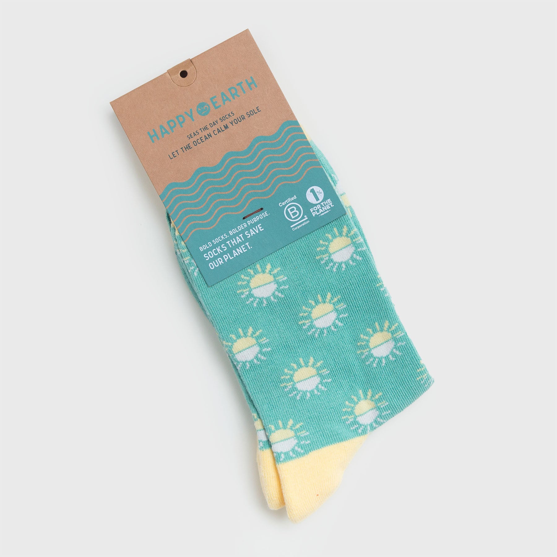 Seas the Day Socks-Organic Socks-Happy Earth