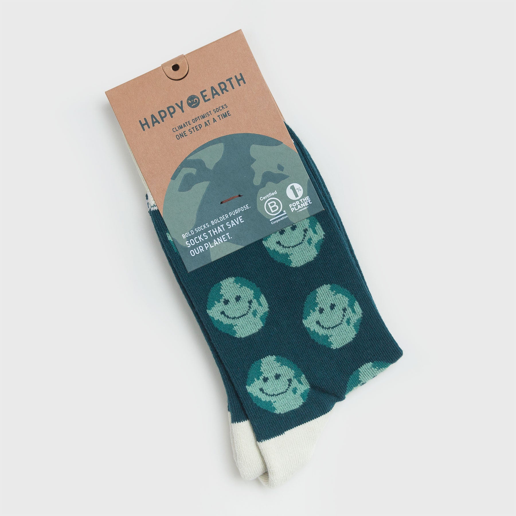 Smiley Planet Socks-Organic Socks-Happy Earth