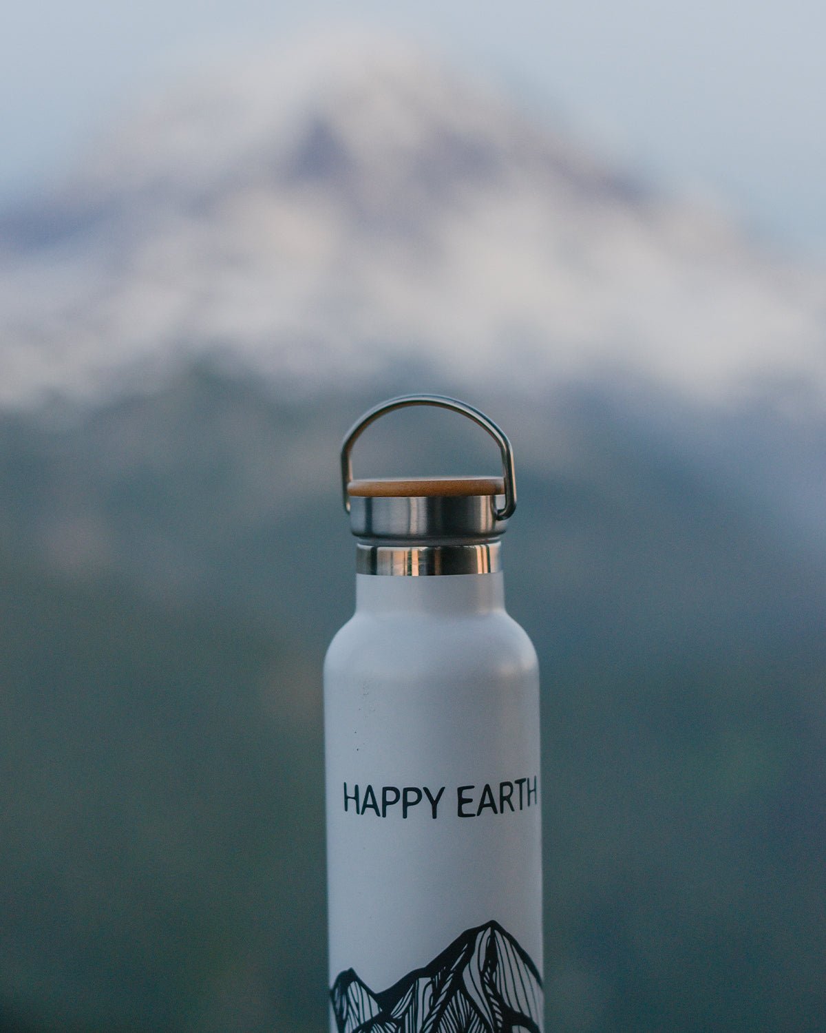 Ridgelines Water Bottle Zero Waste - Happy Earth Apparel