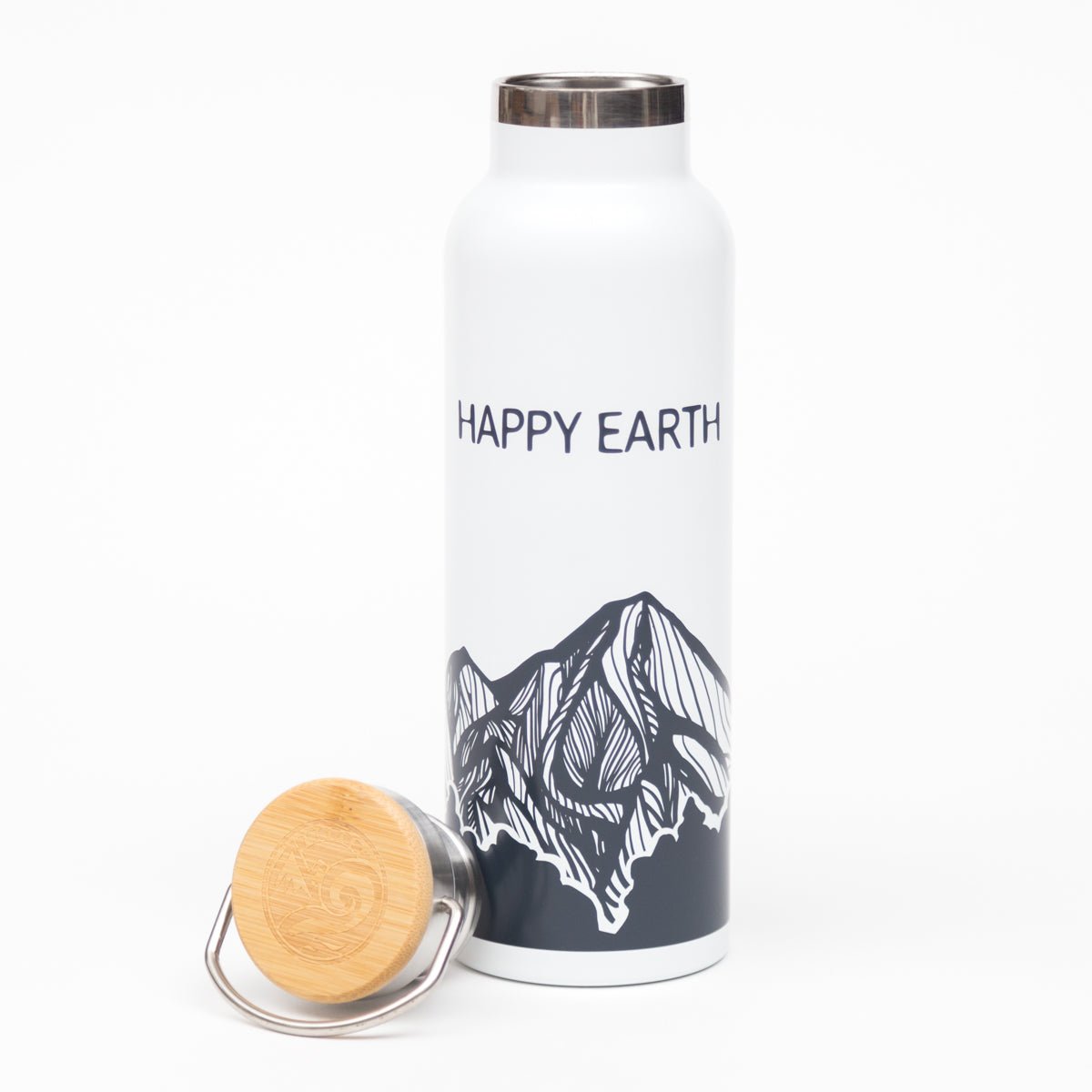 Ridgelines Water Bottle Zero Waste - Happy Earth Apparel