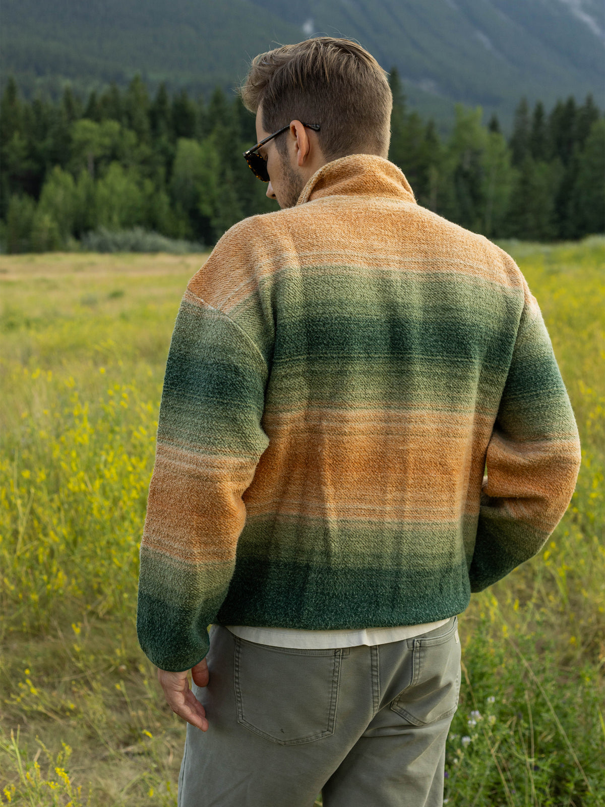 Autumn Ombre Sherpa Jacket